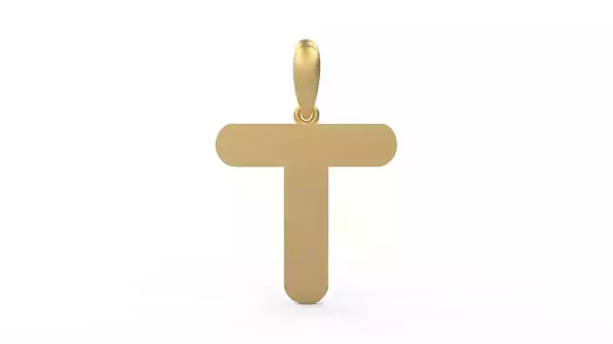 Initial Letters Pendant Ecliptic T