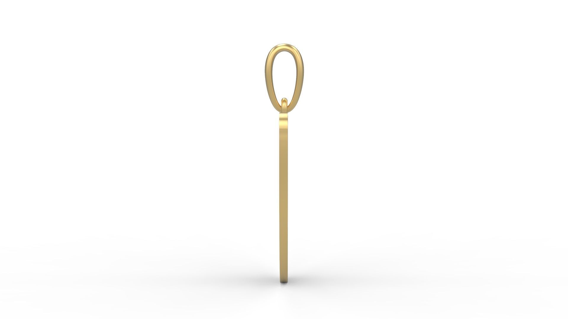 Initial Letters Pendant Ecliptic U 3D print model_2