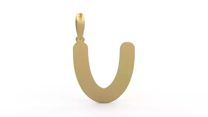 Initial Letters Pendant Ecliptic U