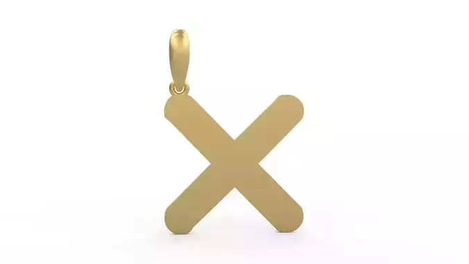 Initial Letters Pendant Ecliptic X