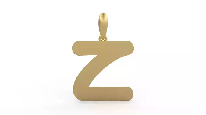 Initial Letters Pendant Ecliptic Z