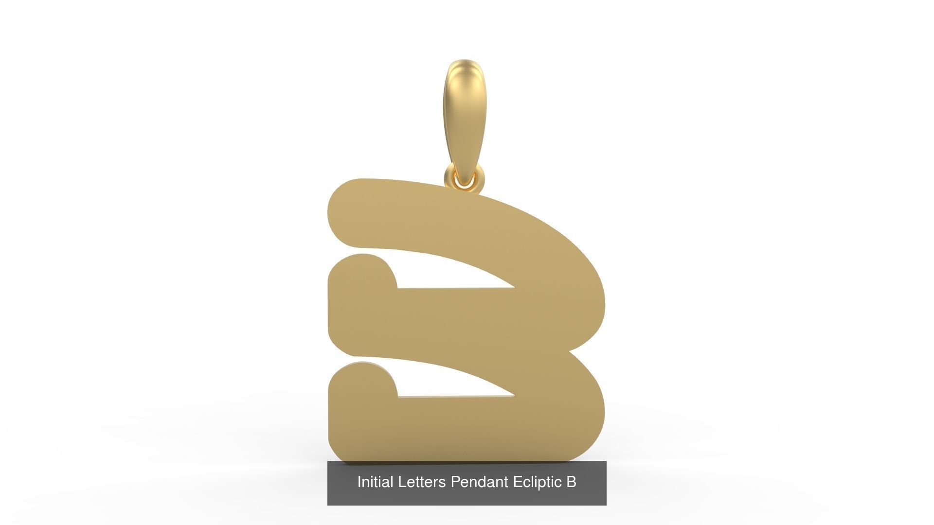 Initial Letters Pendant Alphabets Ecliptic 3D Model Collection_4
