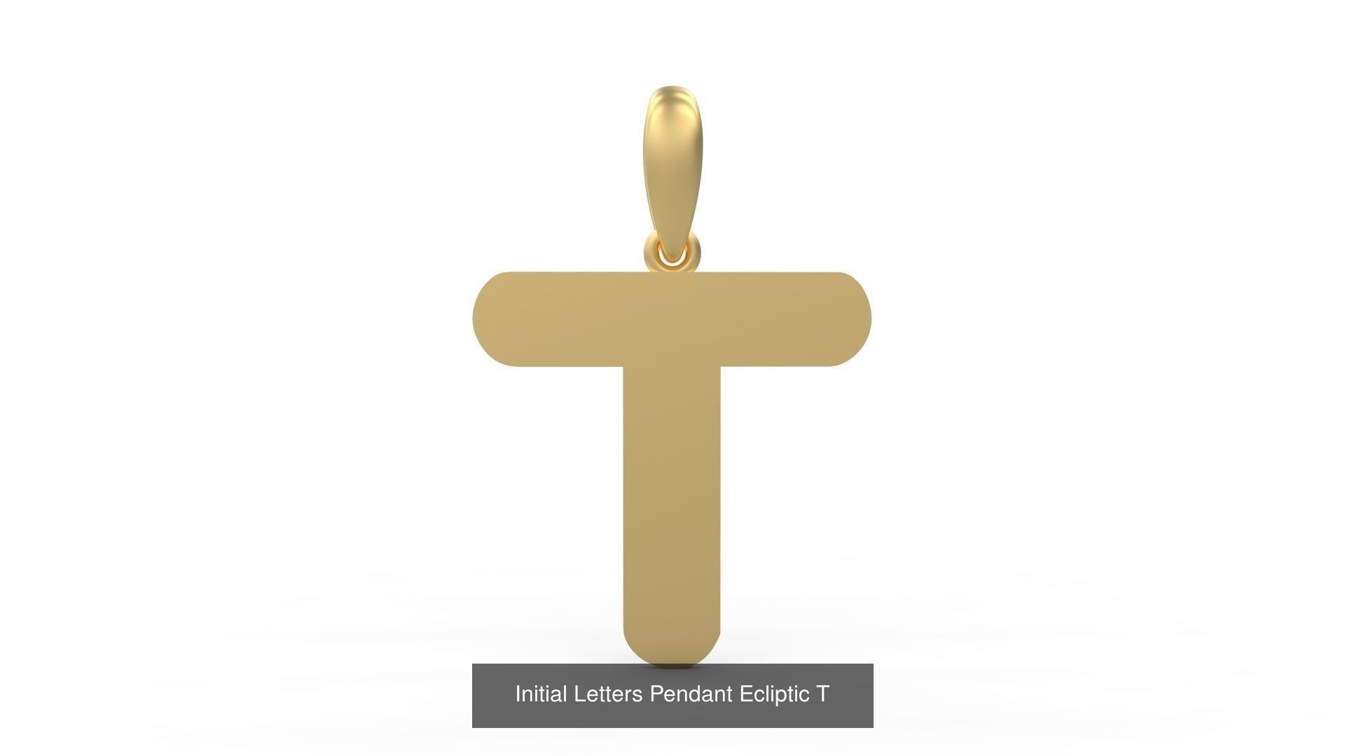 Initial Letters Pendant Alphabets Ecliptic 3D Model Collection_22