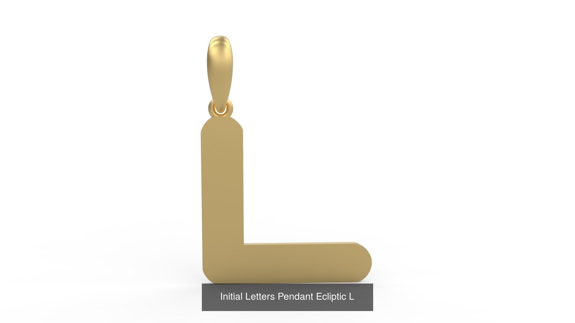 Initial Letters Pendant Alphabets Ecliptic 3D Model Collection_14