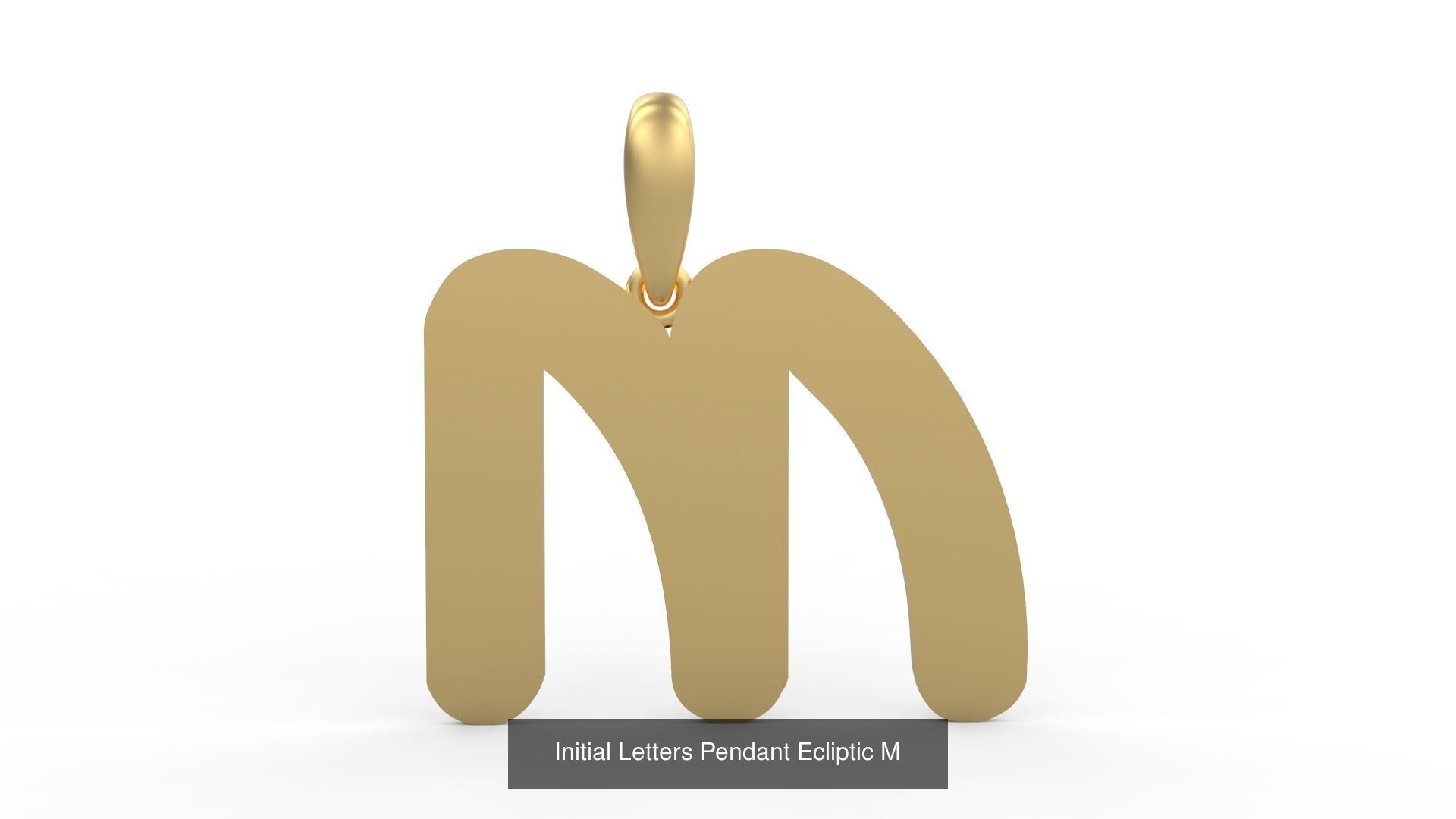 Initial Letters Pendant Alphabets Ecliptic 3D Model Collection_15