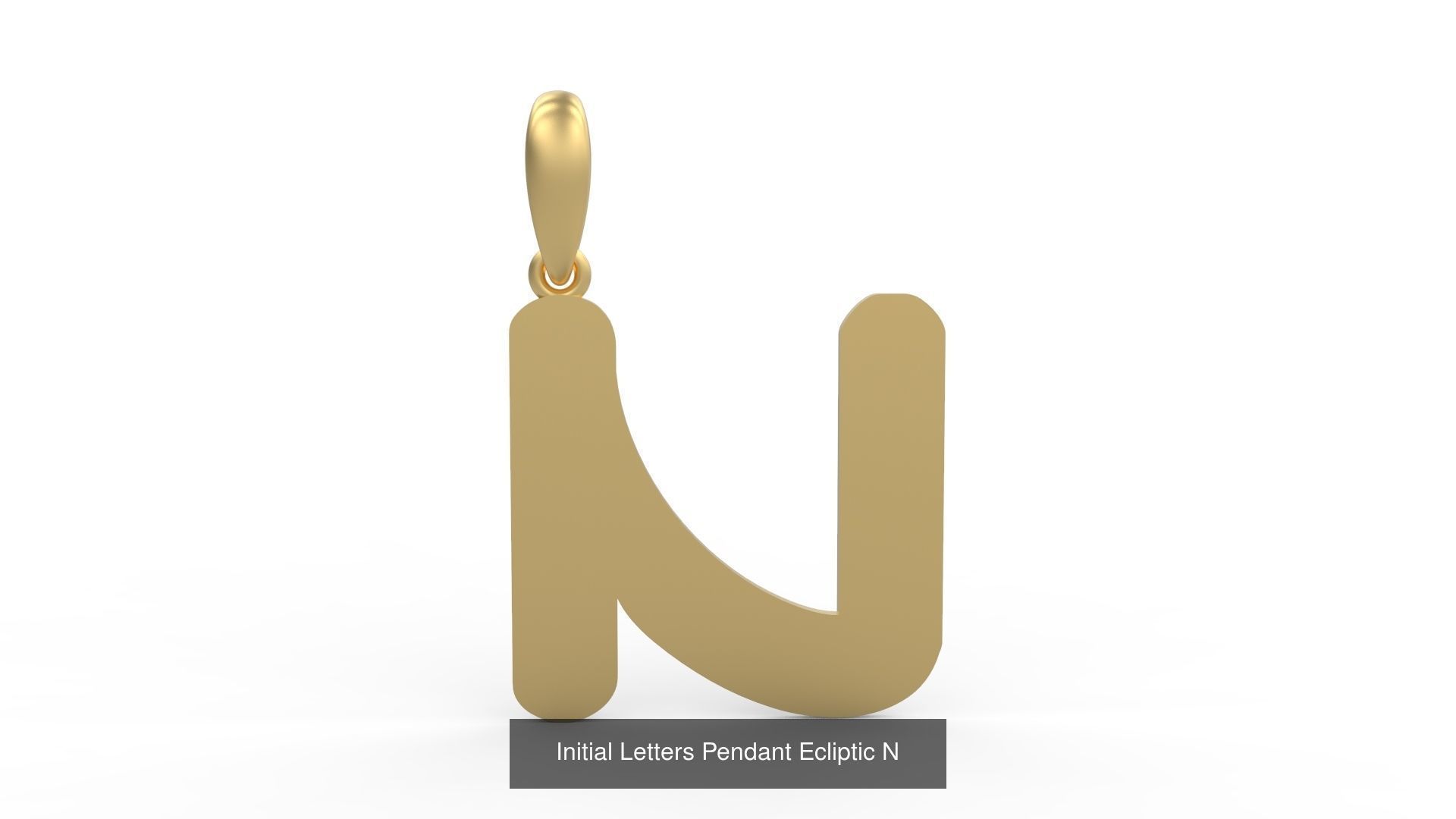 Initial Letters Pendant Alphabets Ecliptic 3D Model Collection_16