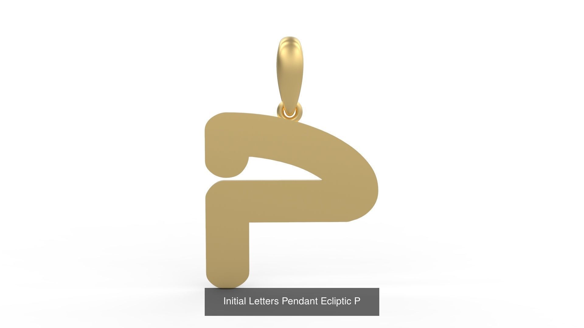 Initial Letters Pendant Alphabets Ecliptic 3D Model Collection_18