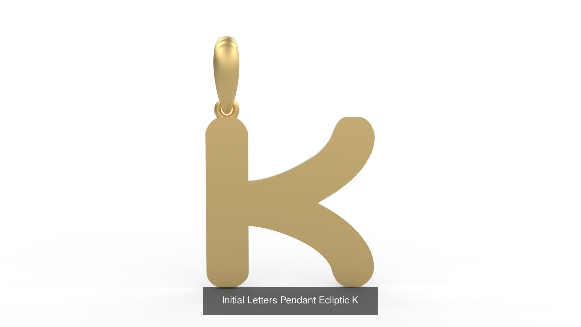 Initial Letters Pendant Alphabets Ecliptic 3D Model Collection_13