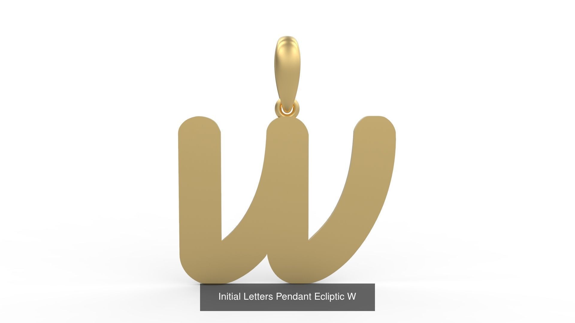 Initial Letters Pendant Alphabets Ecliptic 3D Model Collection_25
