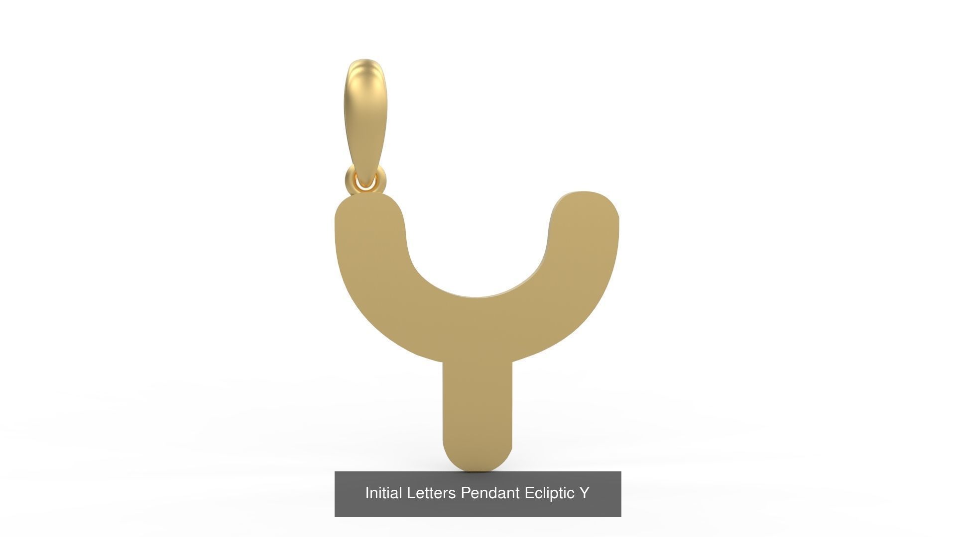 Initial Letters Pendant Alphabets Ecliptic 3D Model Collection_27