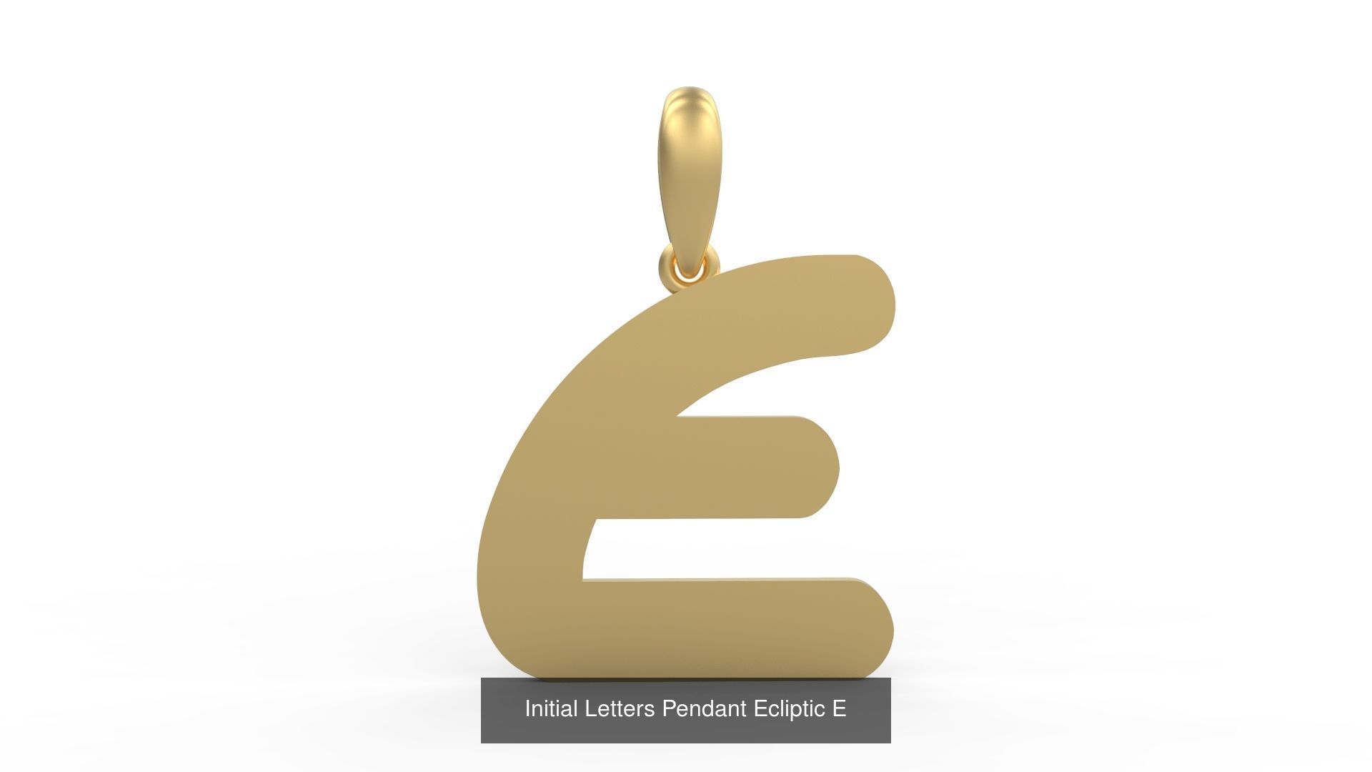 Initial Letters Pendant Alphabets Ecliptic 3D Model Collection_7