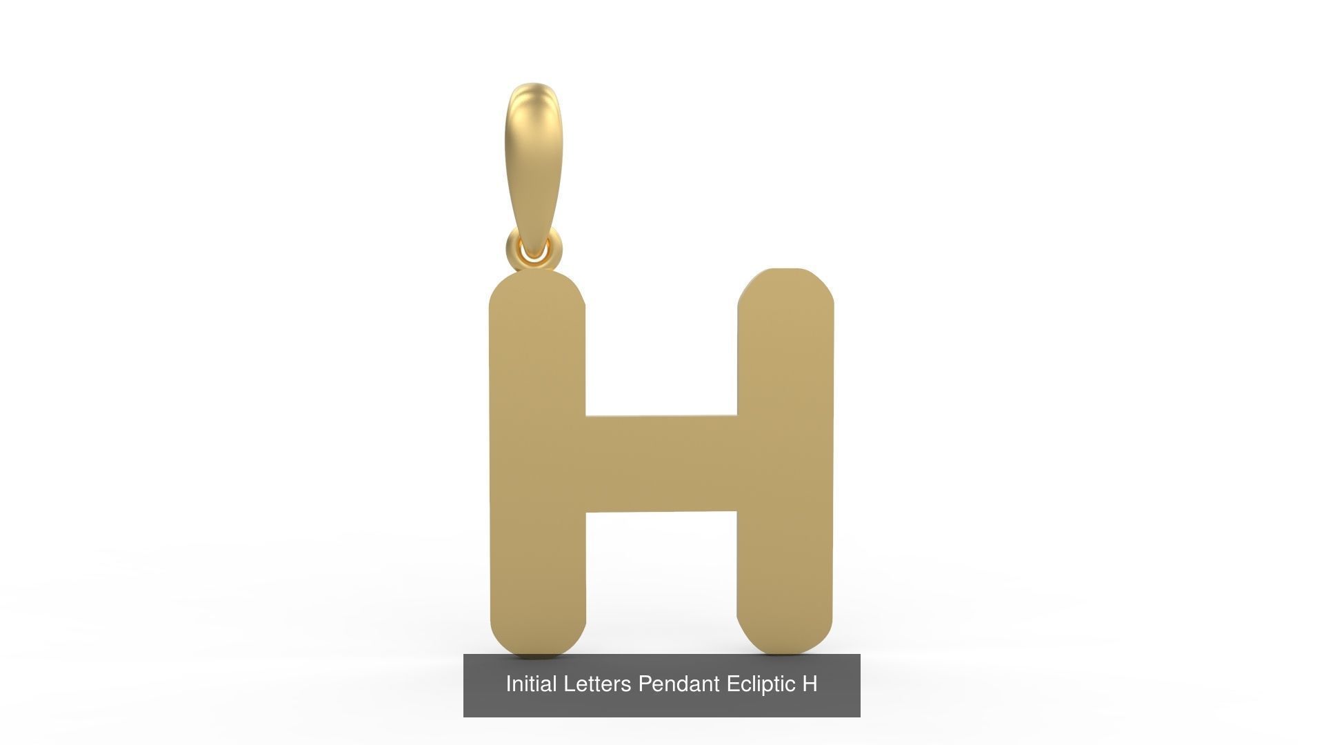 Initial Letters Pendant Alphabets Ecliptic 3D Model Collection_10
