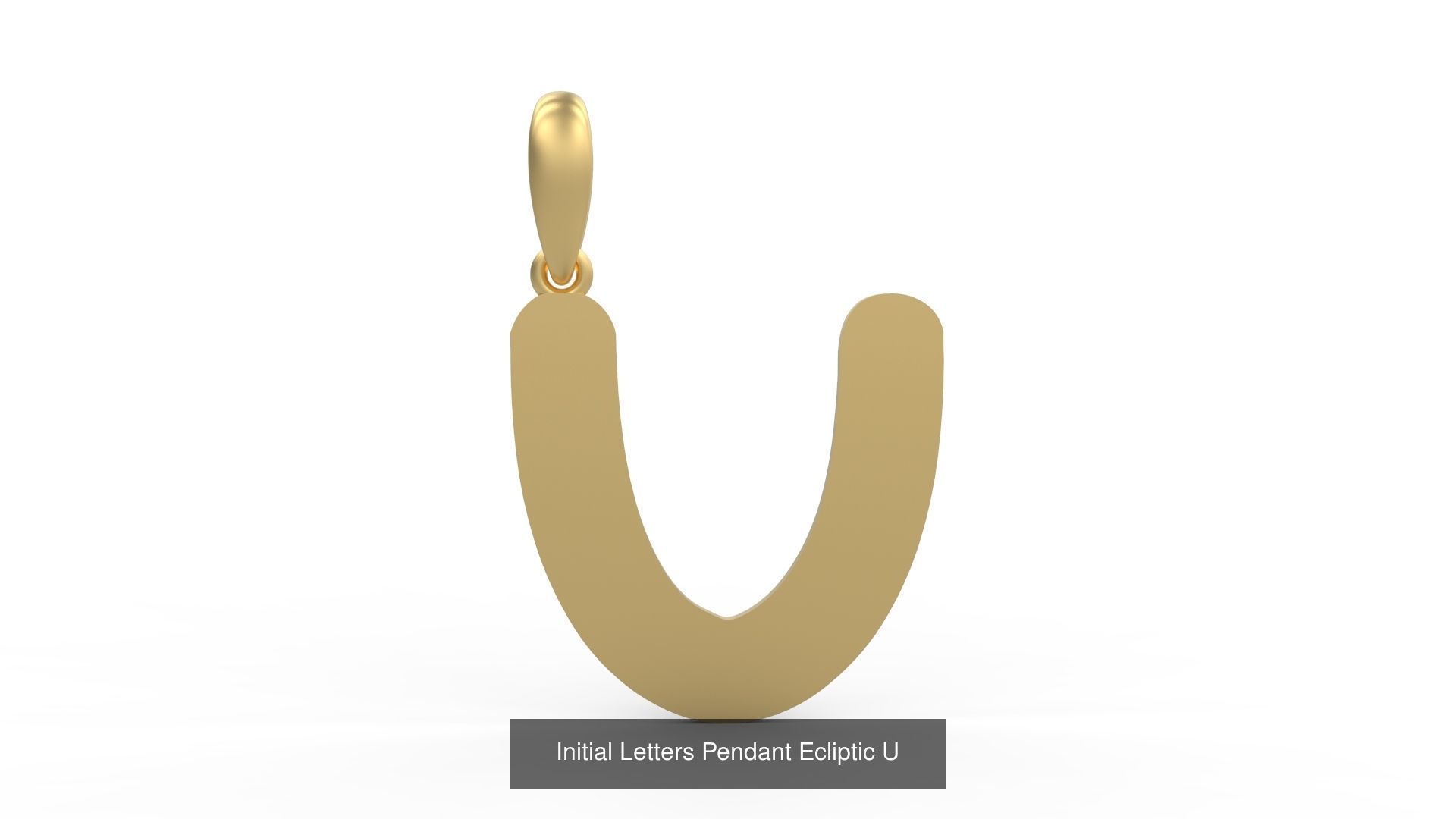 Initial Letters Pendant Alphabets Ecliptic 3D Model Collection_23