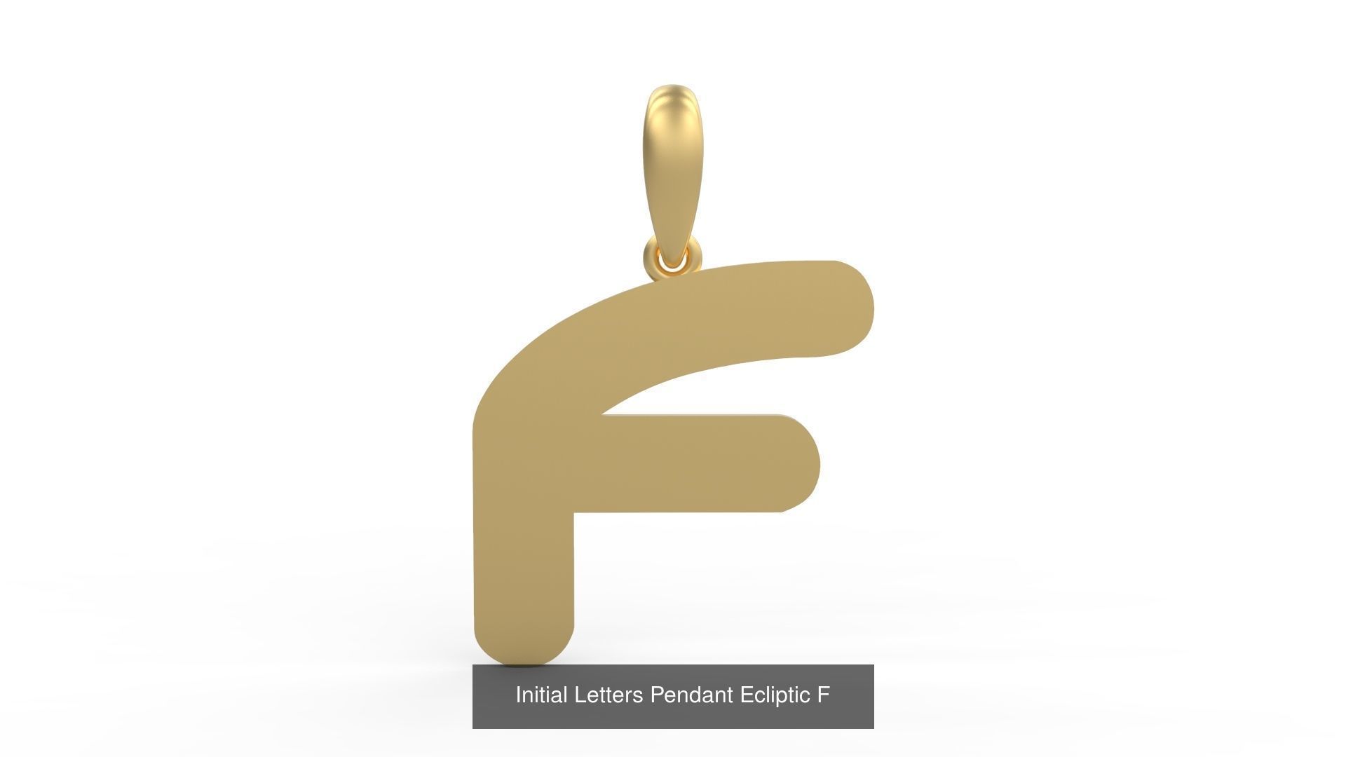 Initial Letters Pendant Alphabets Ecliptic 3D Model Collection_8