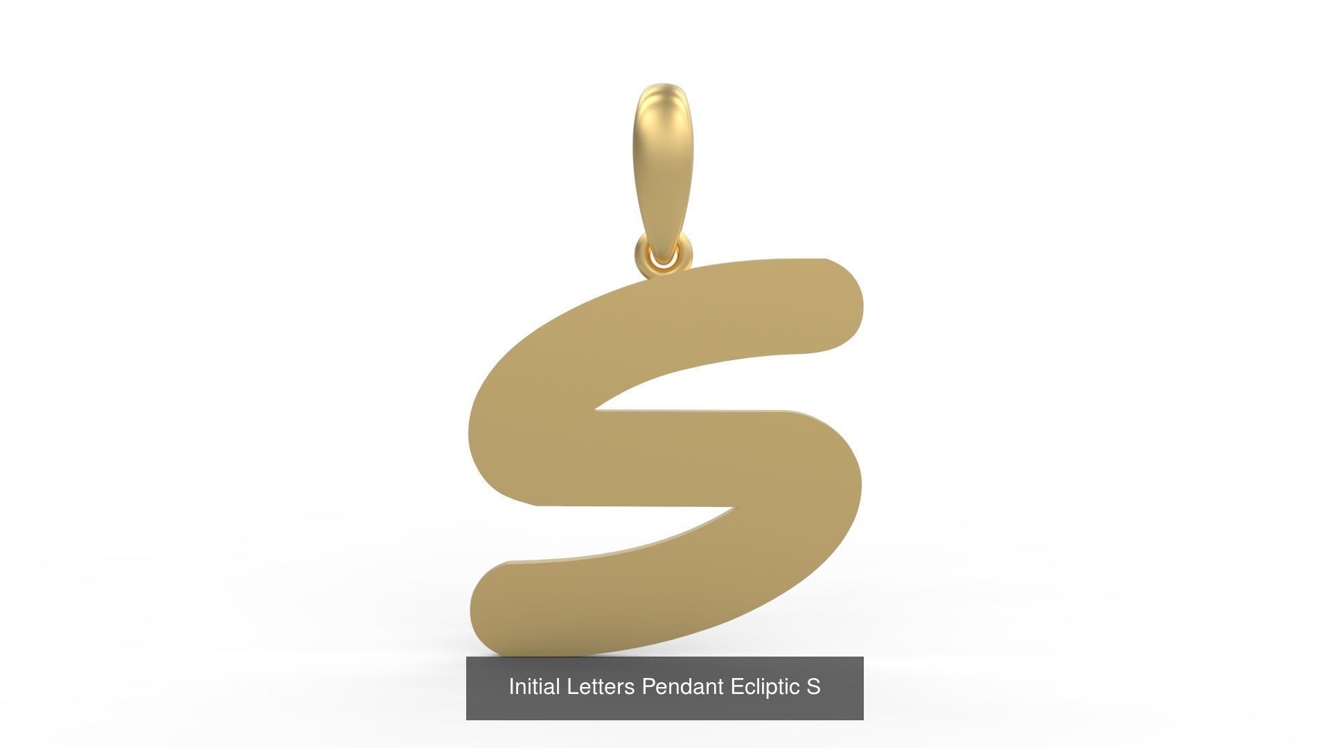 Initial Letters Pendant Alphabets Ecliptic 3D Model Collection_21