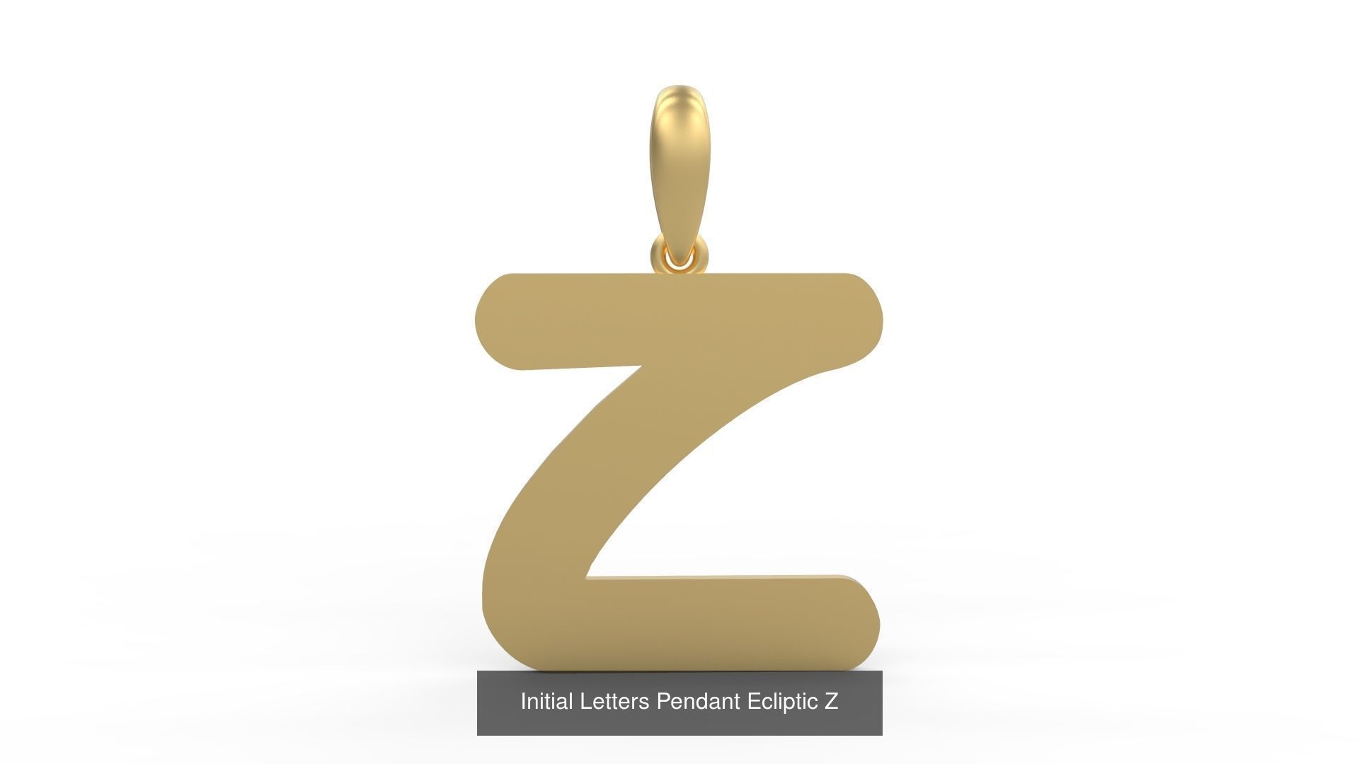 Initial Letters Pendant Alphabets Ecliptic 3D Model Collection_28