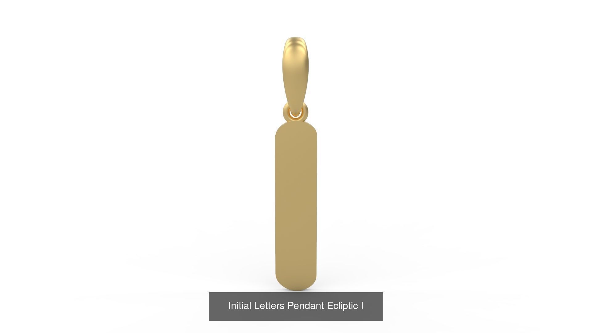 Initial Letters Pendant Alphabets Ecliptic 3D Model Collection_11
