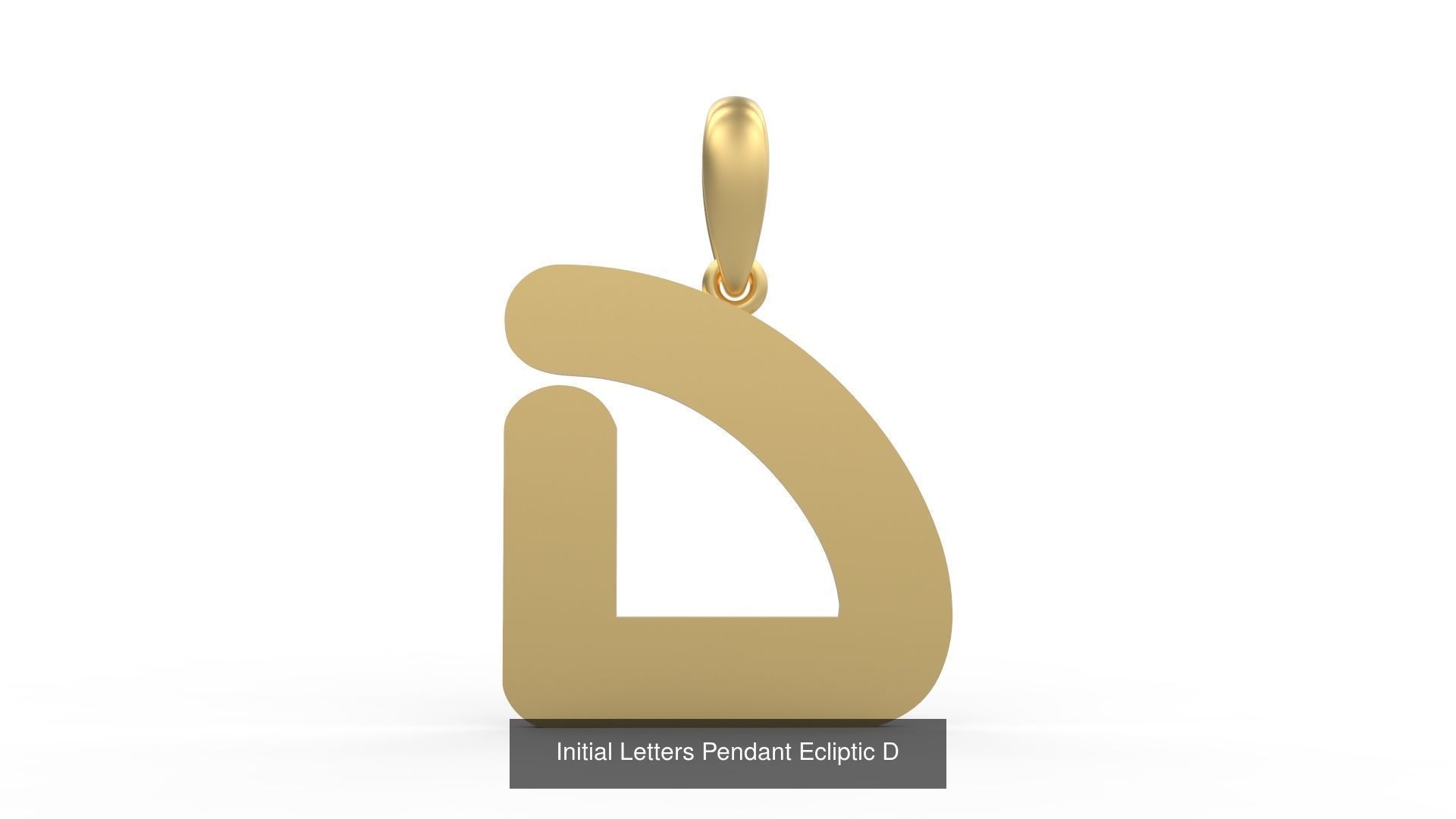 Initial Letters Pendant Alphabets Ecliptic 3D Model Collection_6
