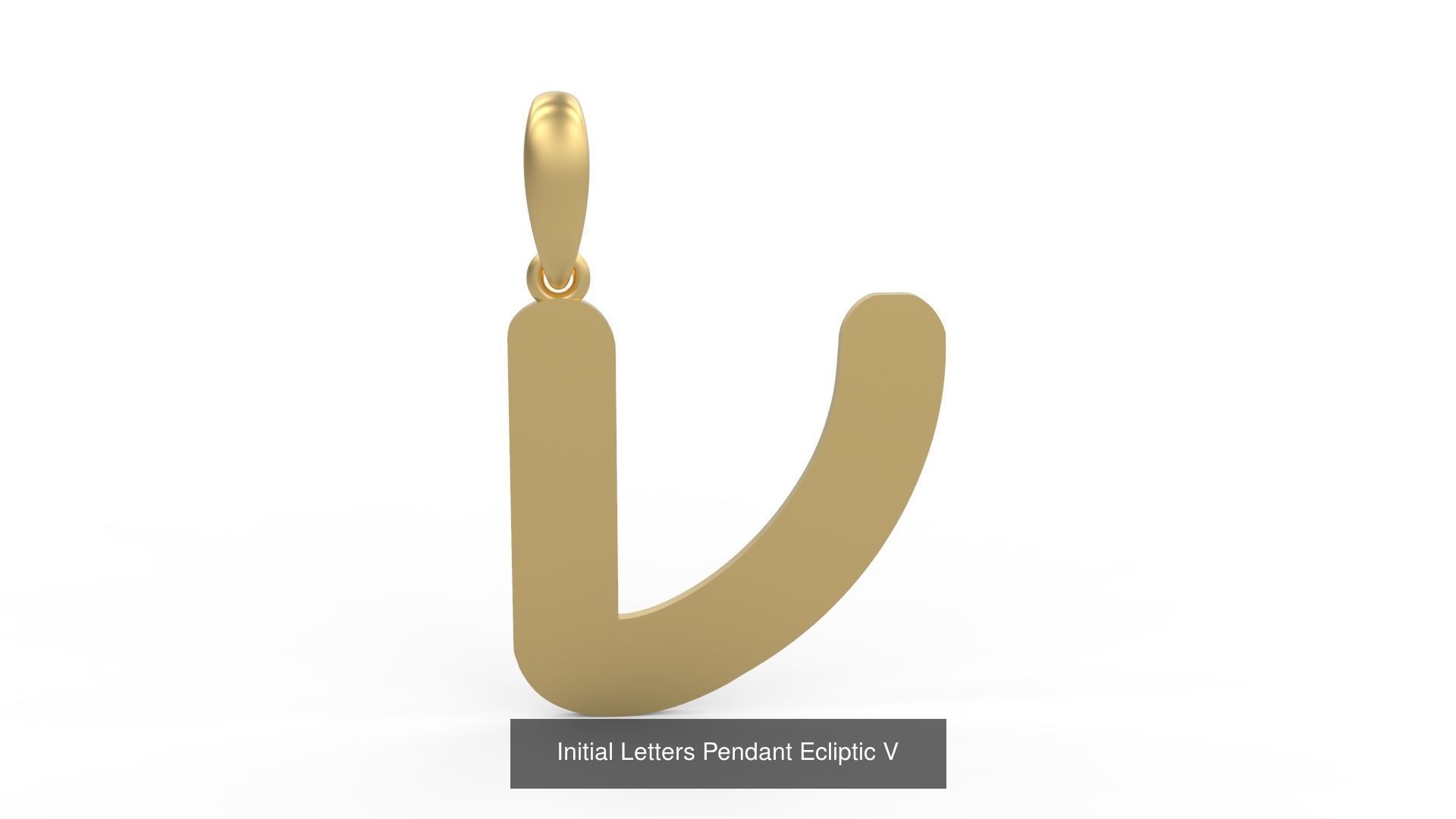 Initial Letters Pendant Alphabets Ecliptic 3D Model Collection_24