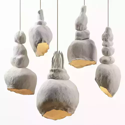 Clay lamps - 5 models