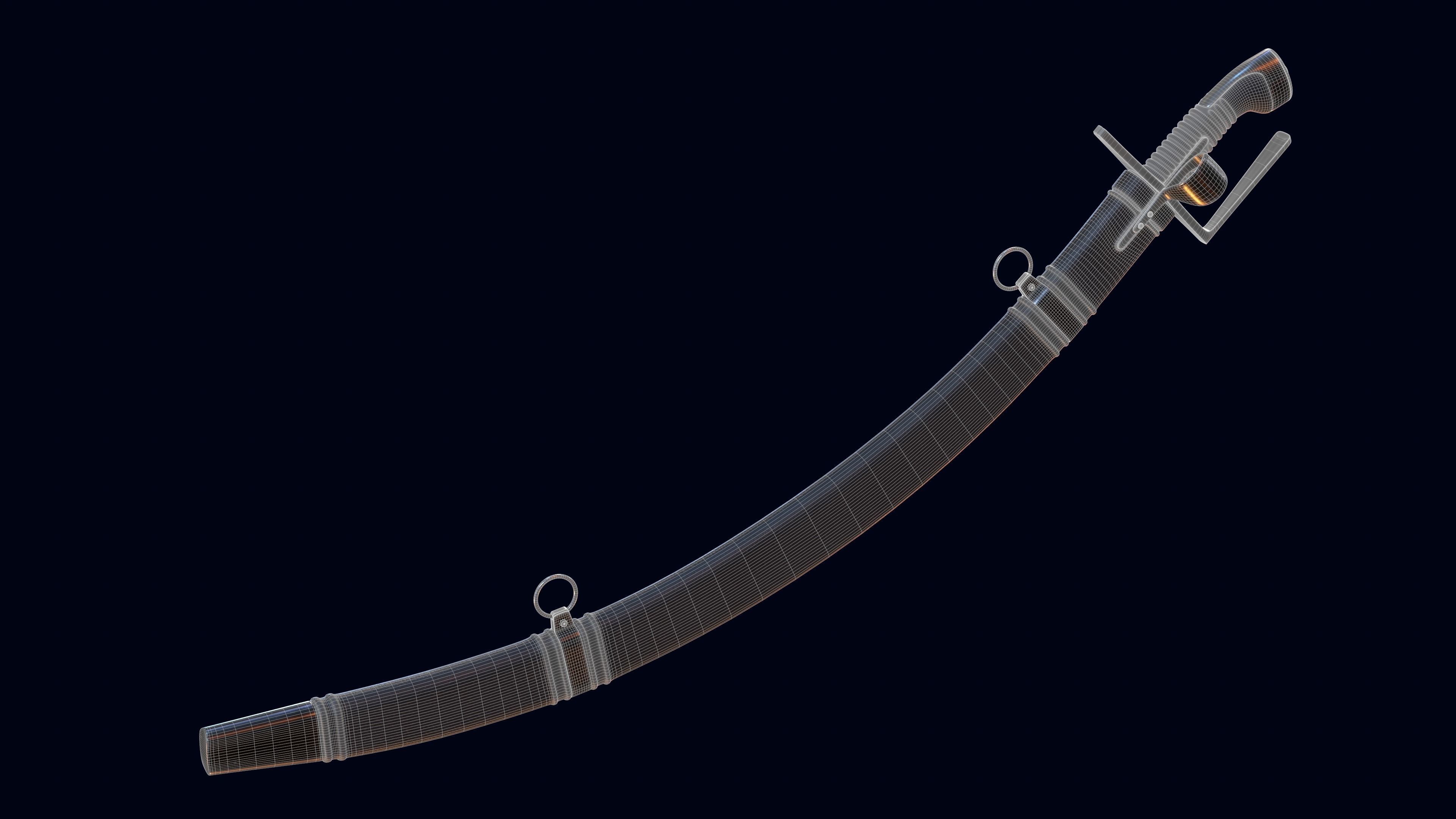 Black saber 3D model_12
