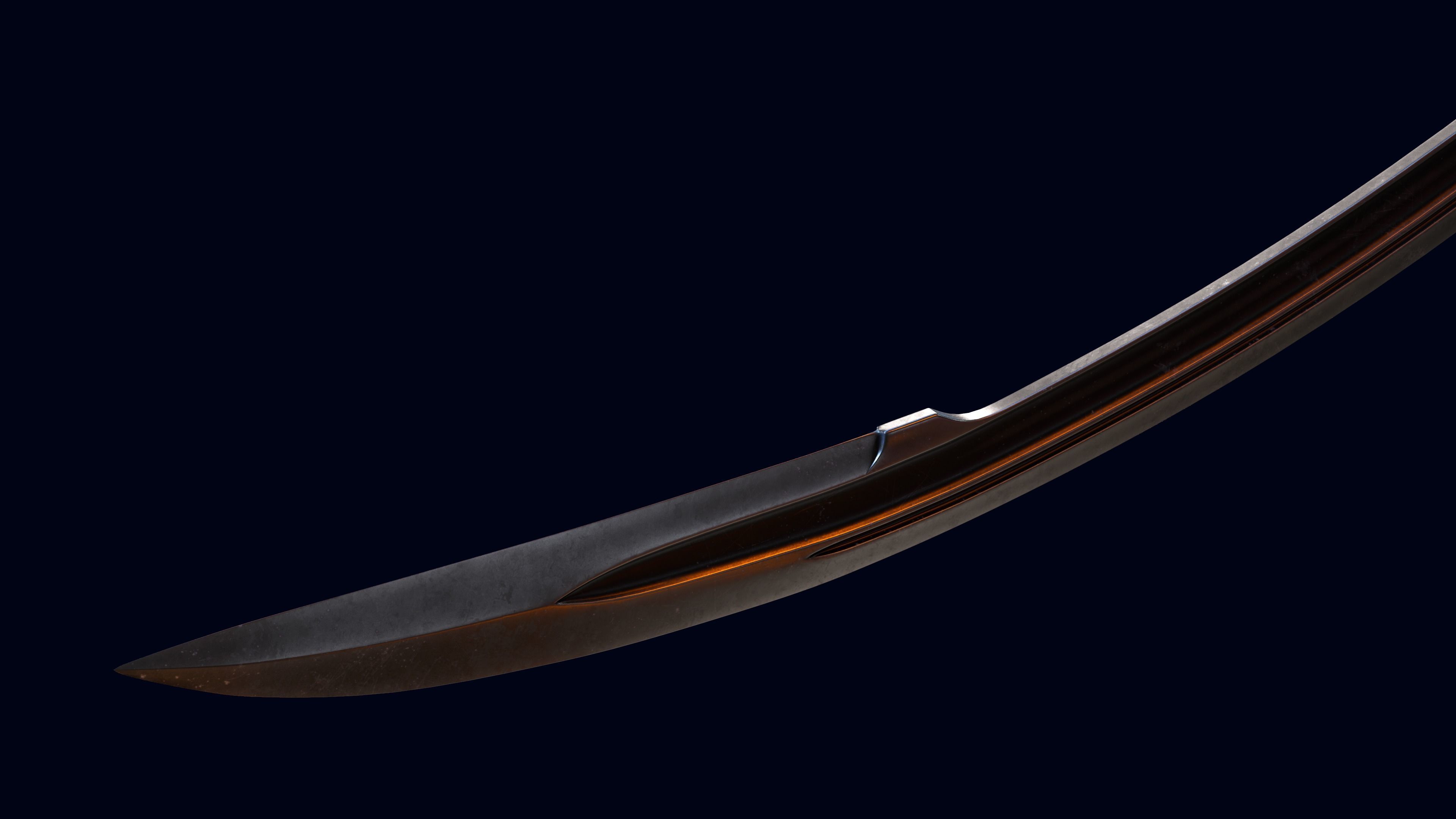 Black saber 3D model_7