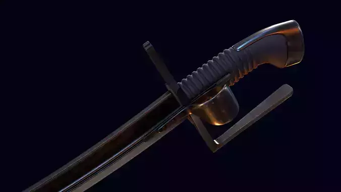 Black saber 3D model