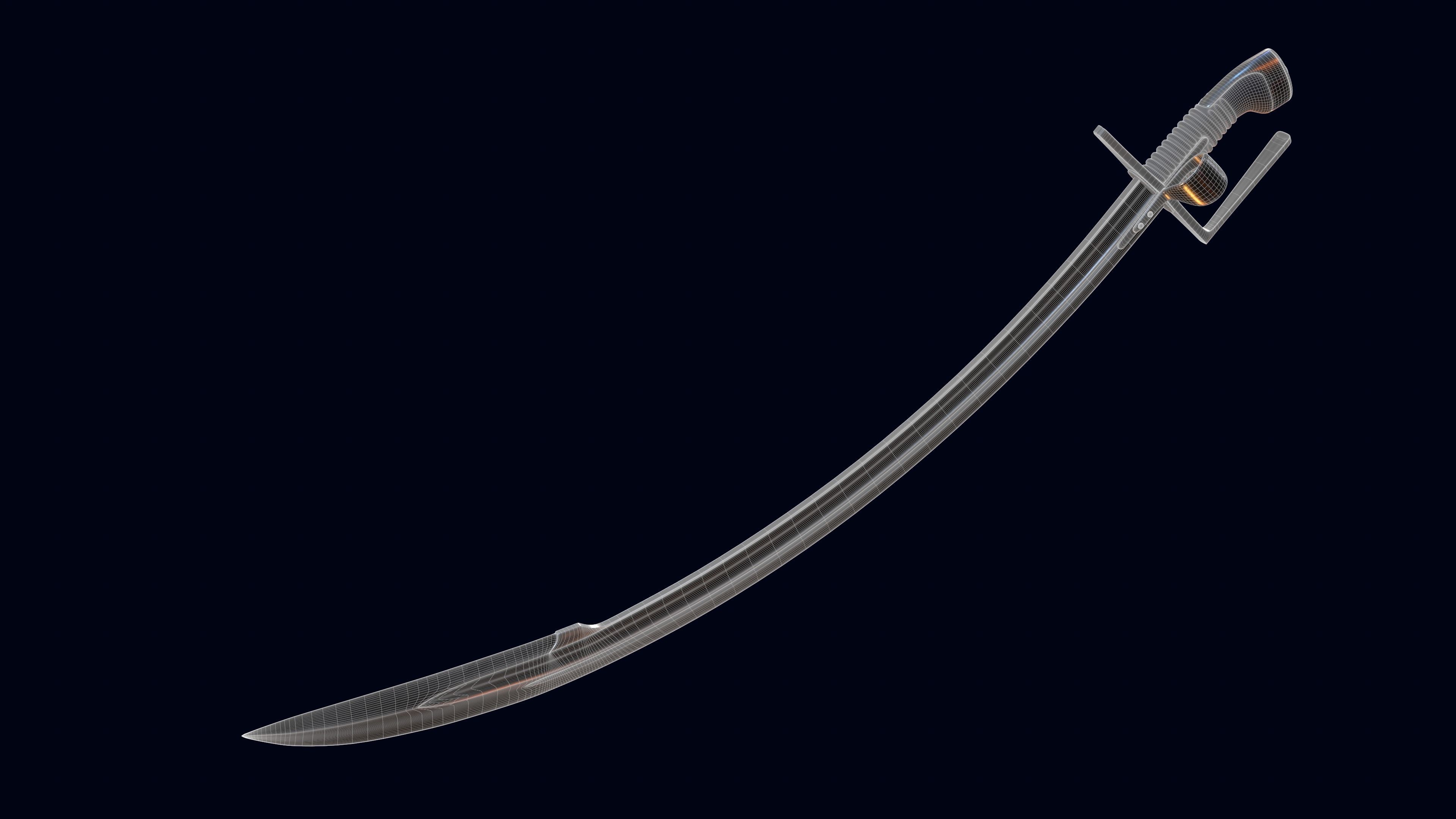 Black saber 3D model_13