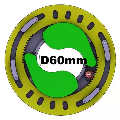 3D Printable Iris mechanism-3DP2BLROD60A