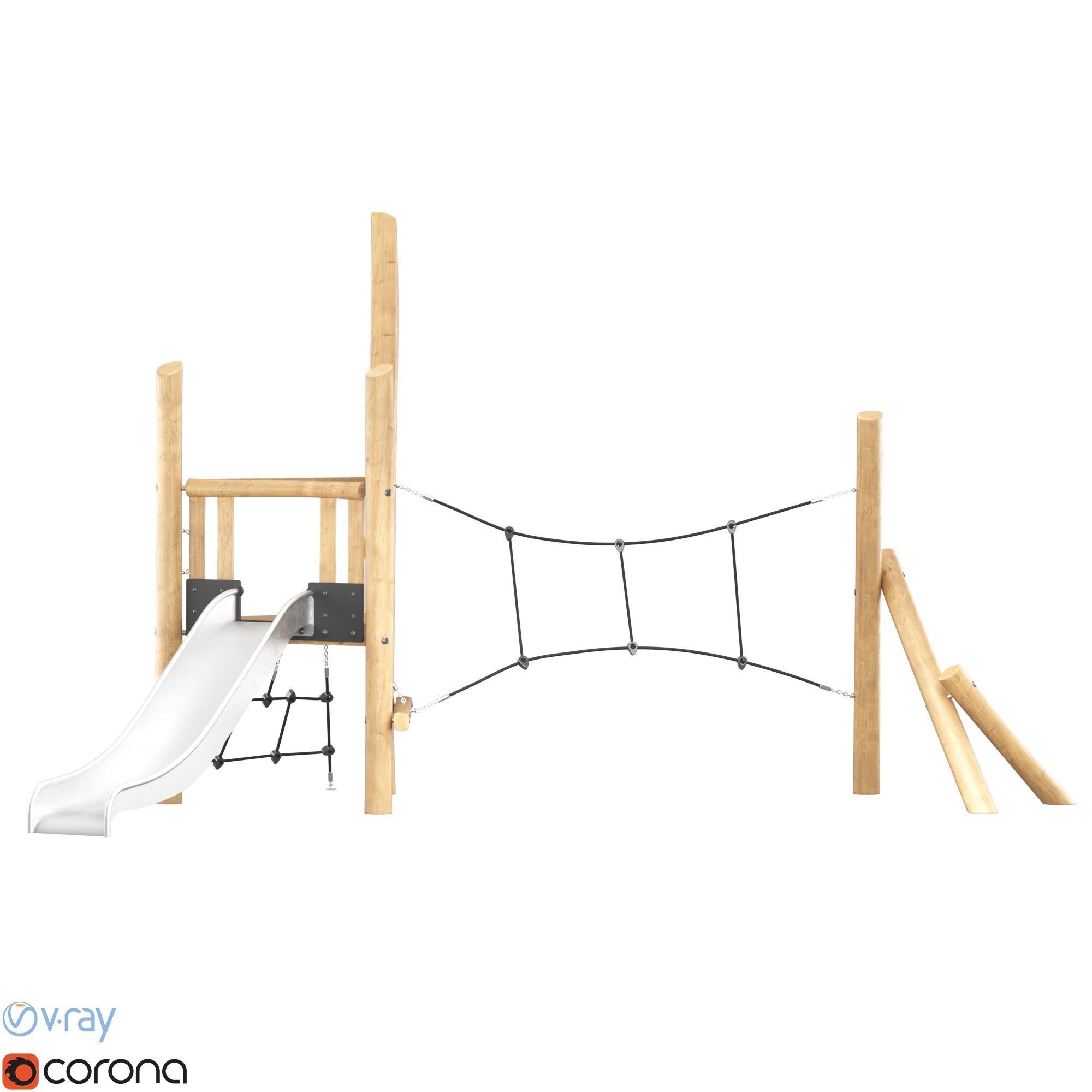 Kompan Tower and Net  3D model_3