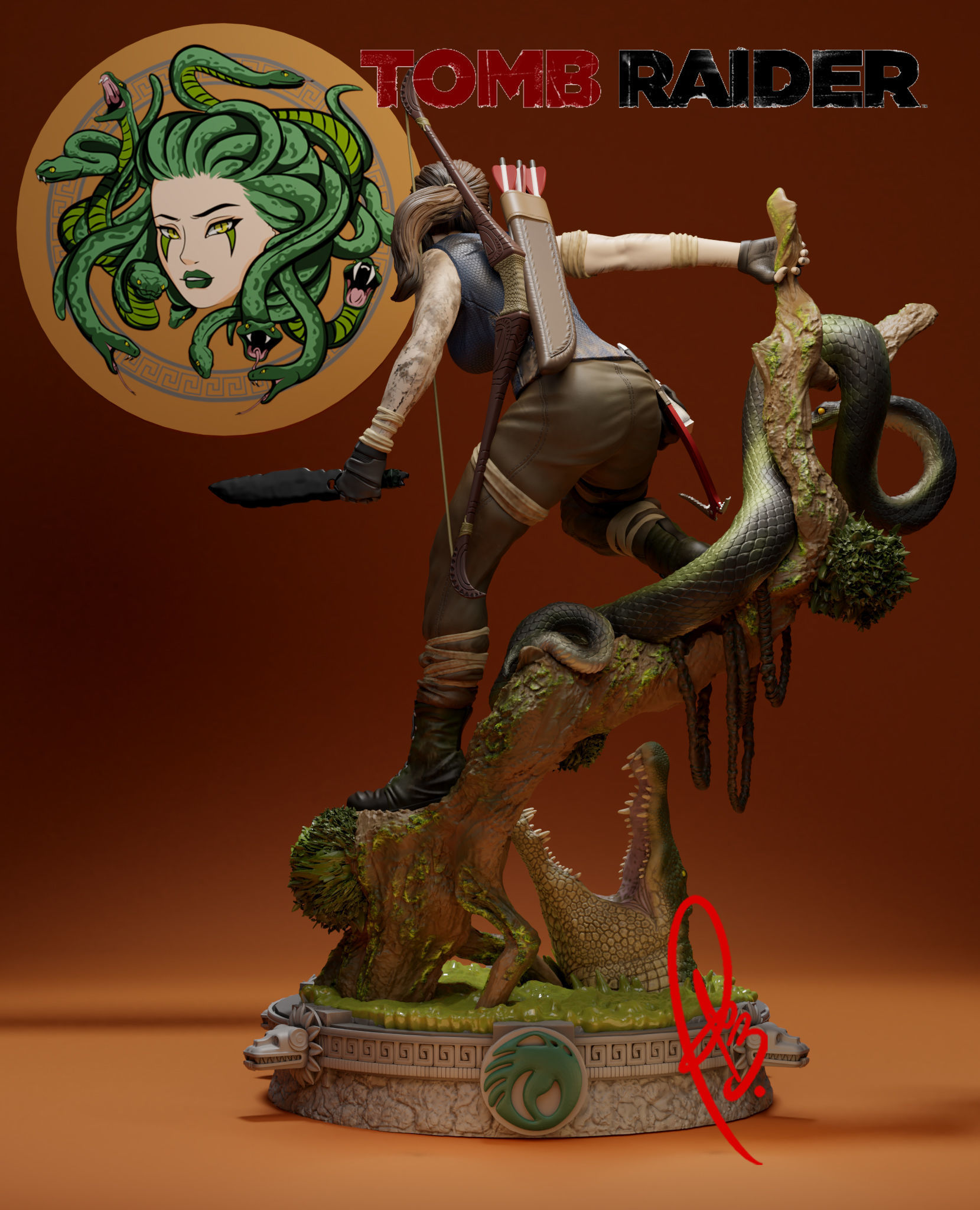LARA CROFT BY CREATIVE GEEK MB 3D print model_12