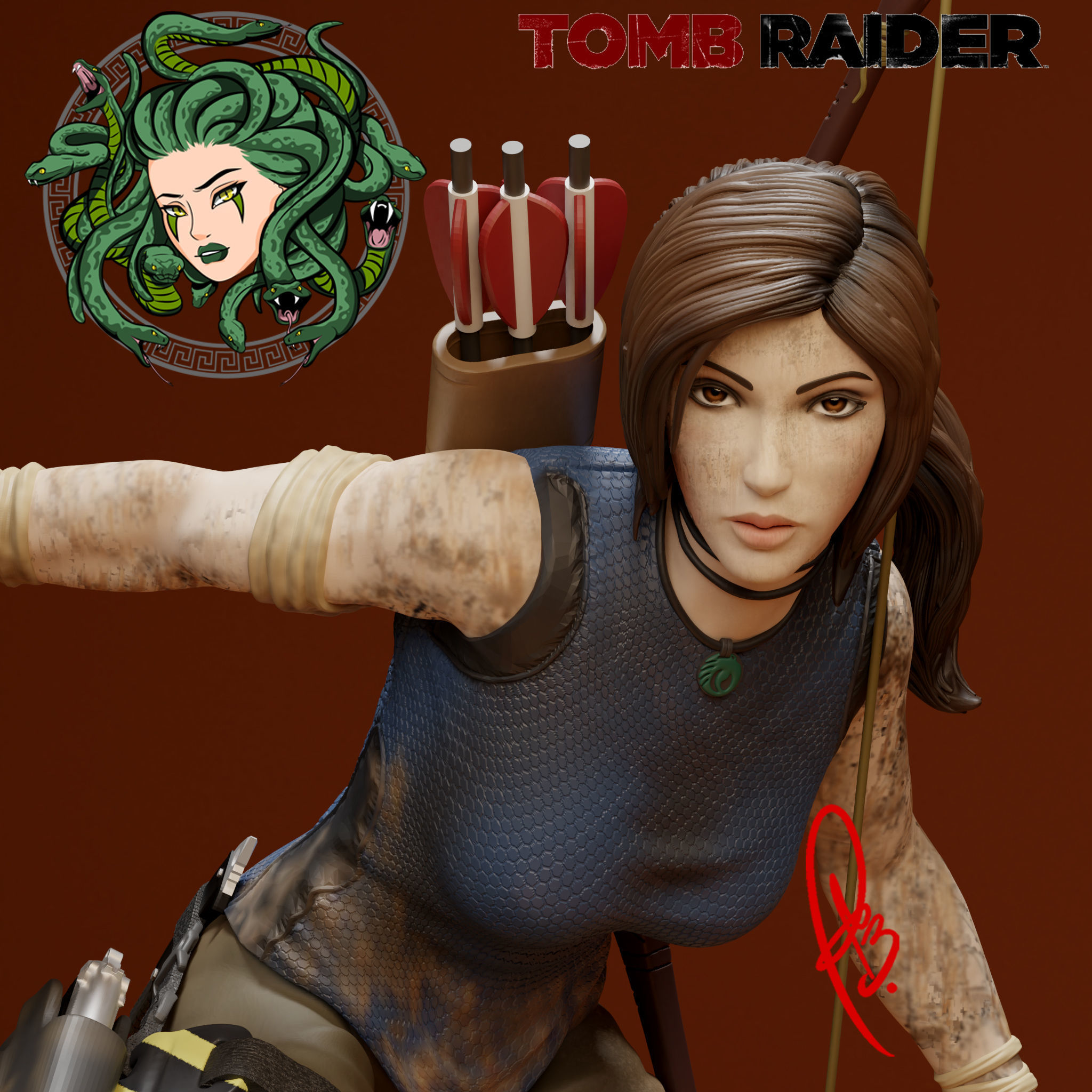 LARA CROFT BY CREATIVE GEEK MB 3D print model_1
