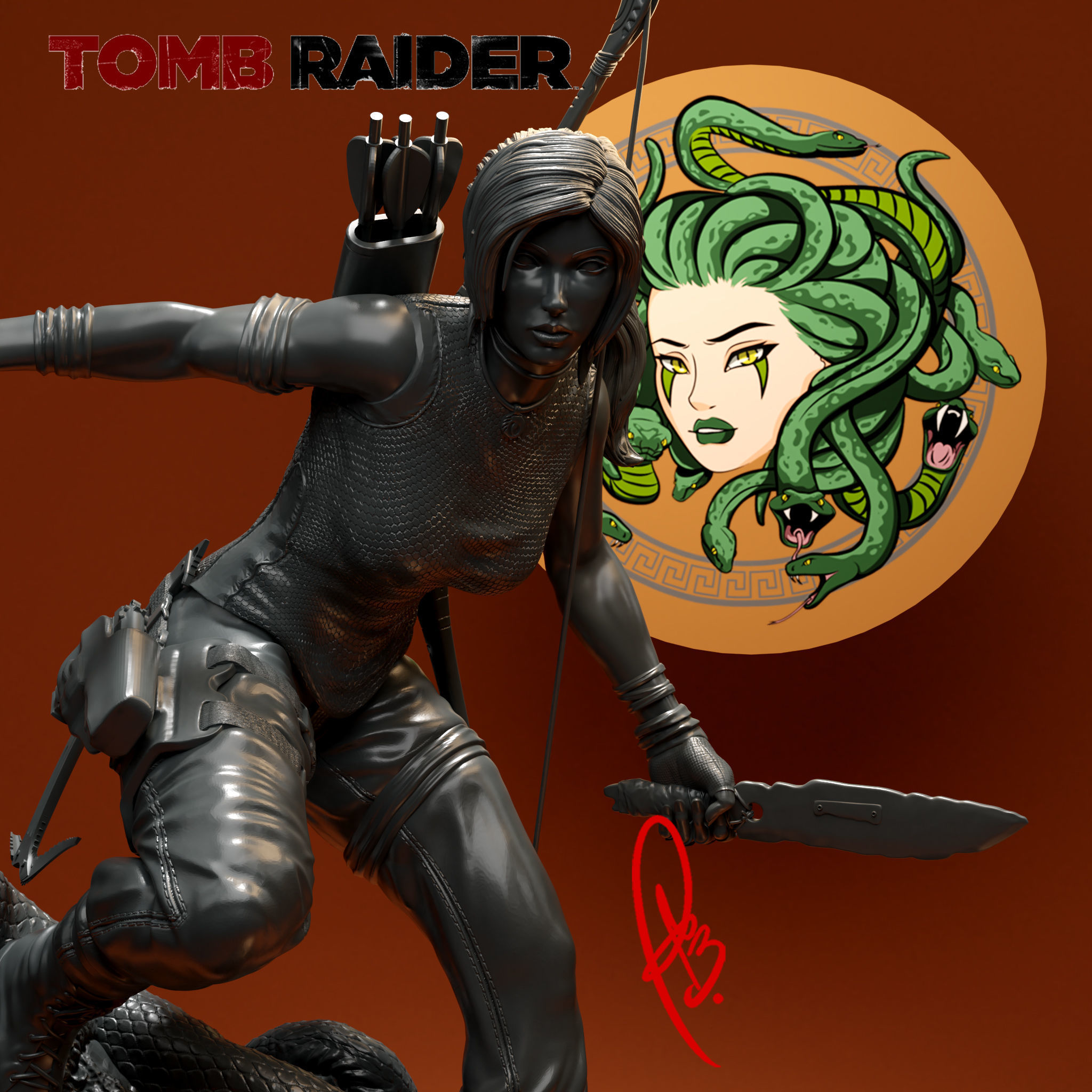 LARA CROFT BY CREATIVE GEEK MB 3D print model_5