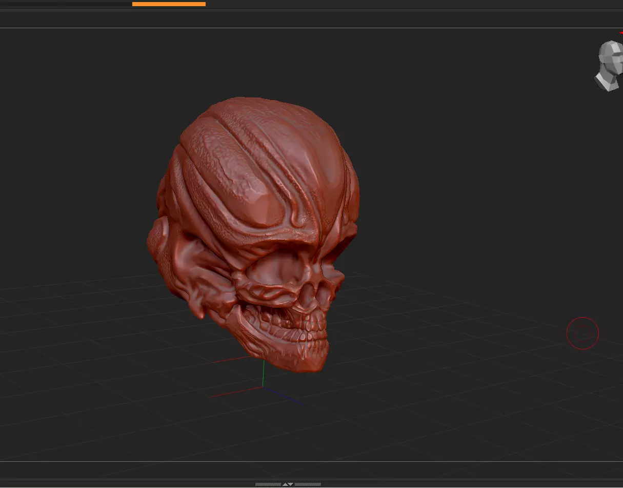 Alien Skull for 3d printing 3D print model