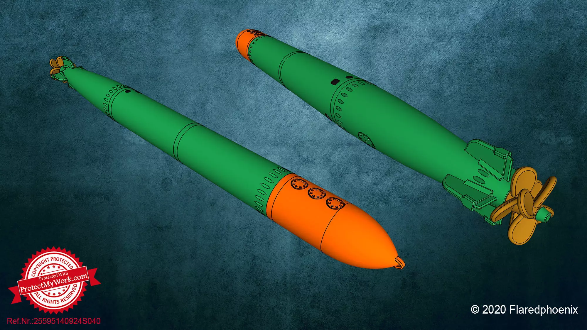 Lockheed Martin MK-16 Torpedo 3D print model_0