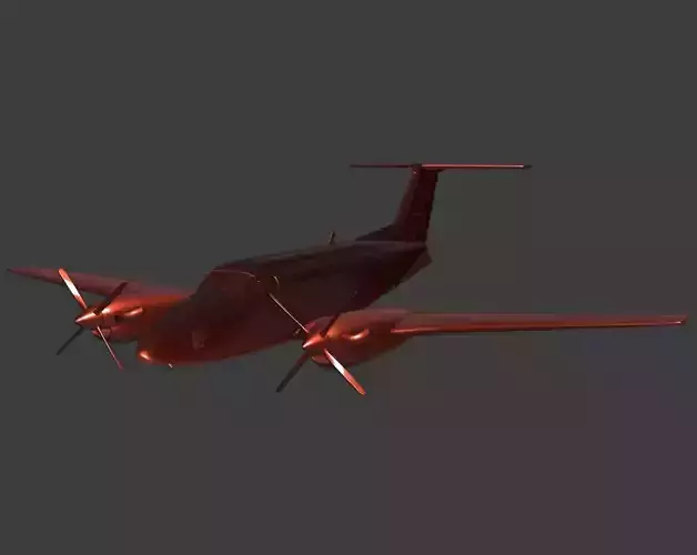 Beechcraft King Air B200 ready for 3D printing 3D print model