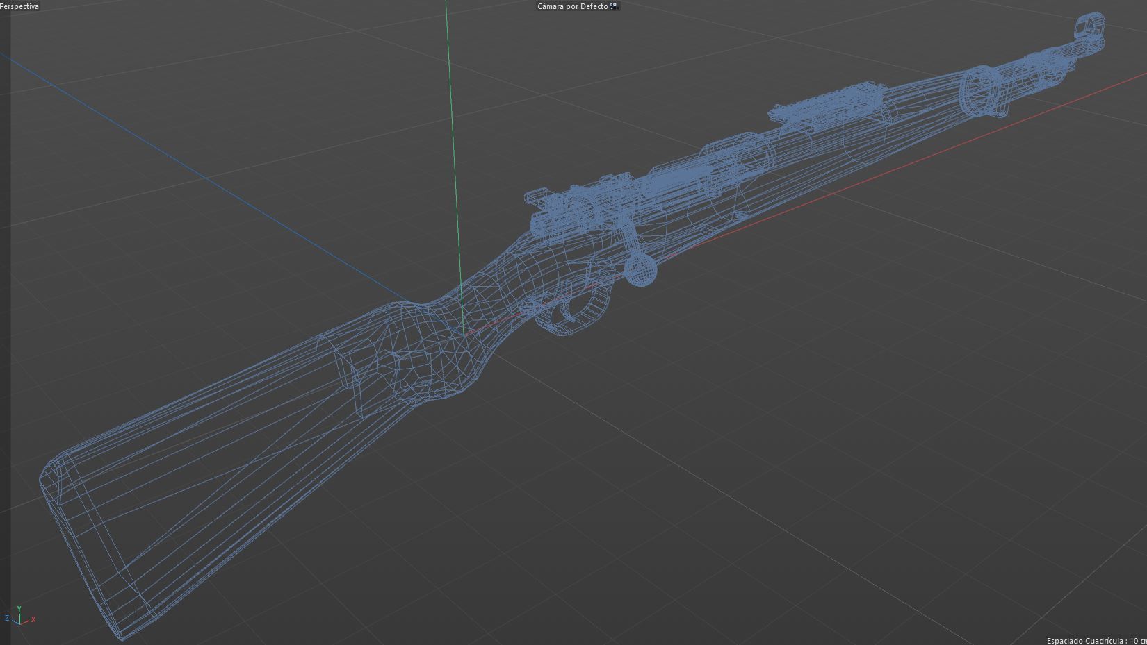 Karabiner Rifle Mauser 98 K Low-poly 3D model Low-poly 3D model_8