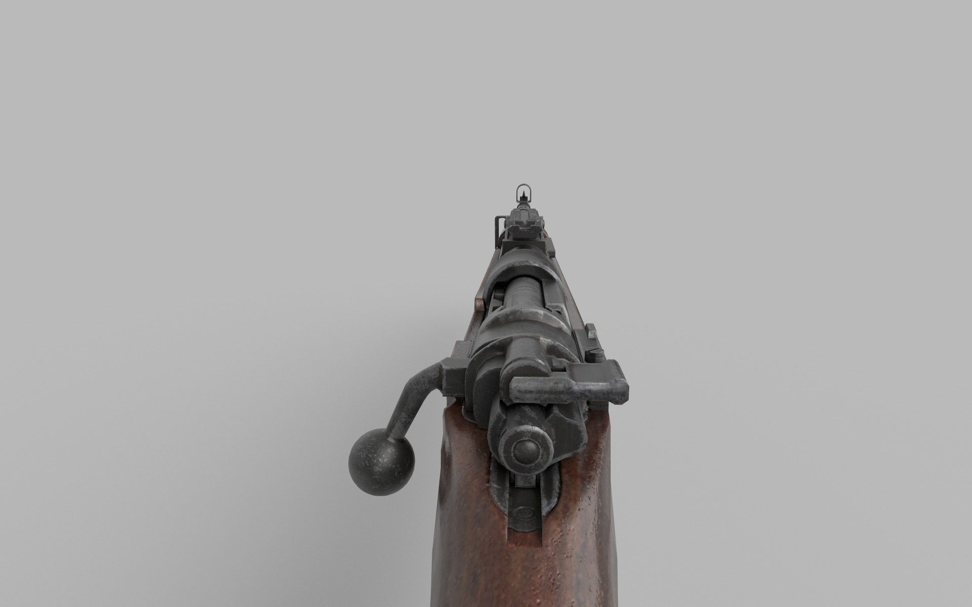 Karabiner Rifle Mauser 98 K Low-poly 3D model Low-poly 3D model_5