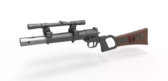 Boba Fett blaster carbine from Star Wars The Empire Strikes Back 3D model