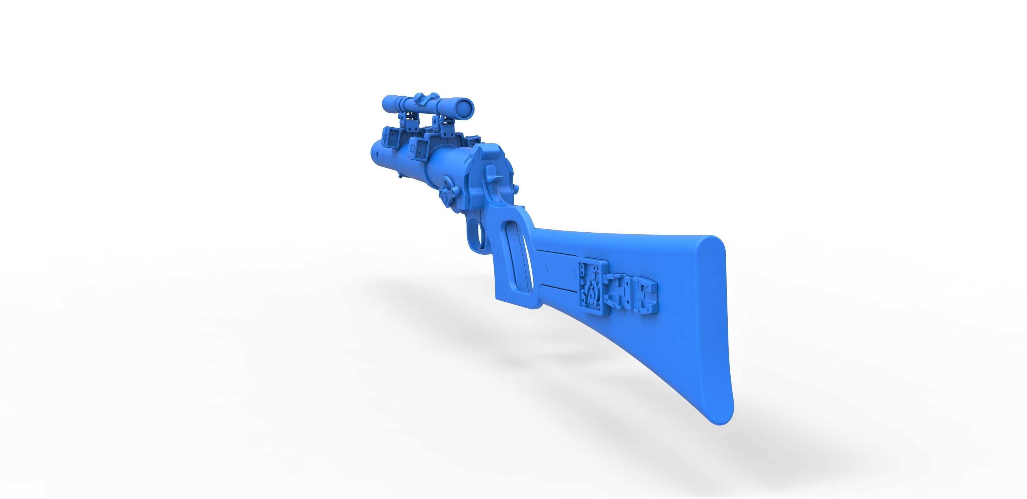 Boba Fett blaster carbine from Star Wars The Empire Strikes Back 3D model_24