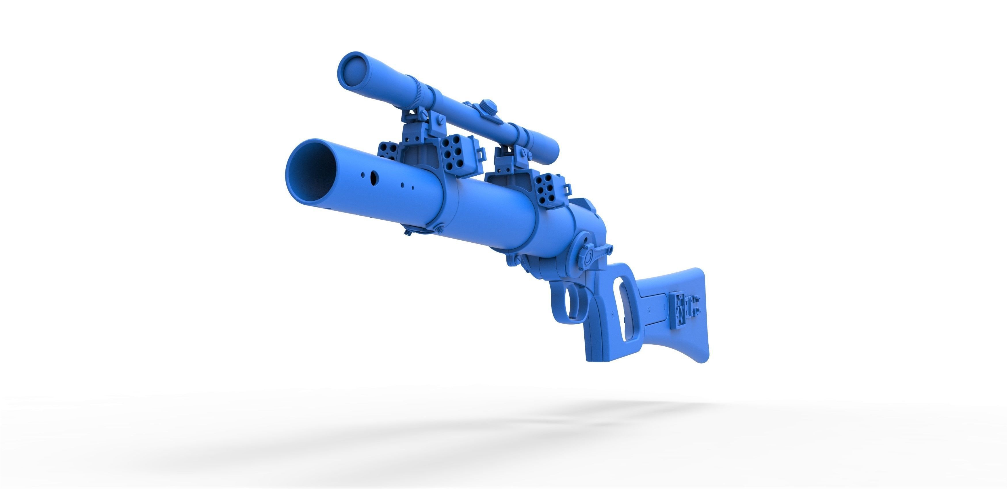 Boba Fett blaster carbine from Star Wars The Empire Strikes Back 3D model_18