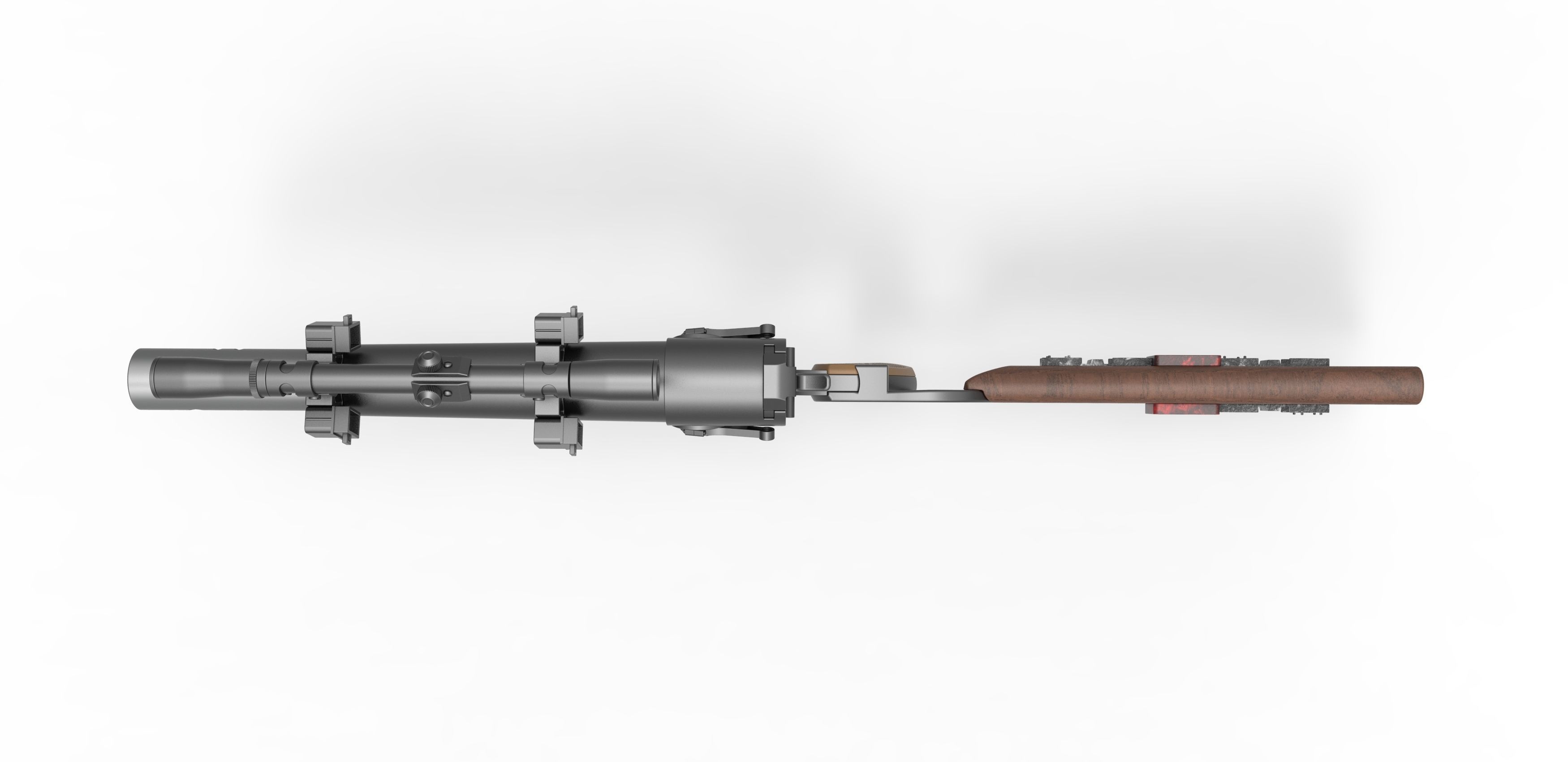 Boba Fett blaster carbine from Star Wars The Empire Strikes Back 3D model_8