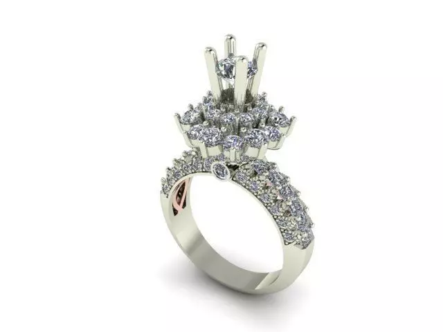 DIAMOND RINGS 3D print model_0