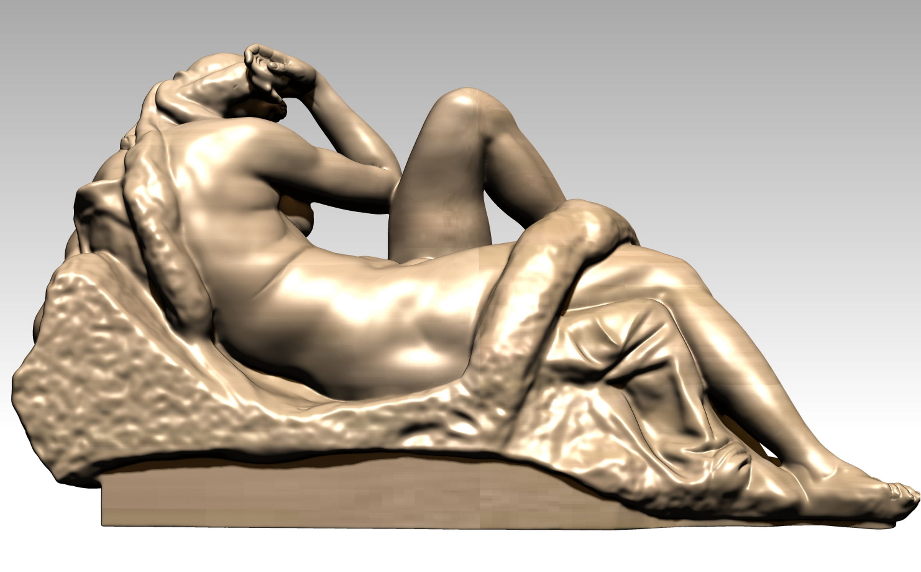 michelangelo night 3D print model_11