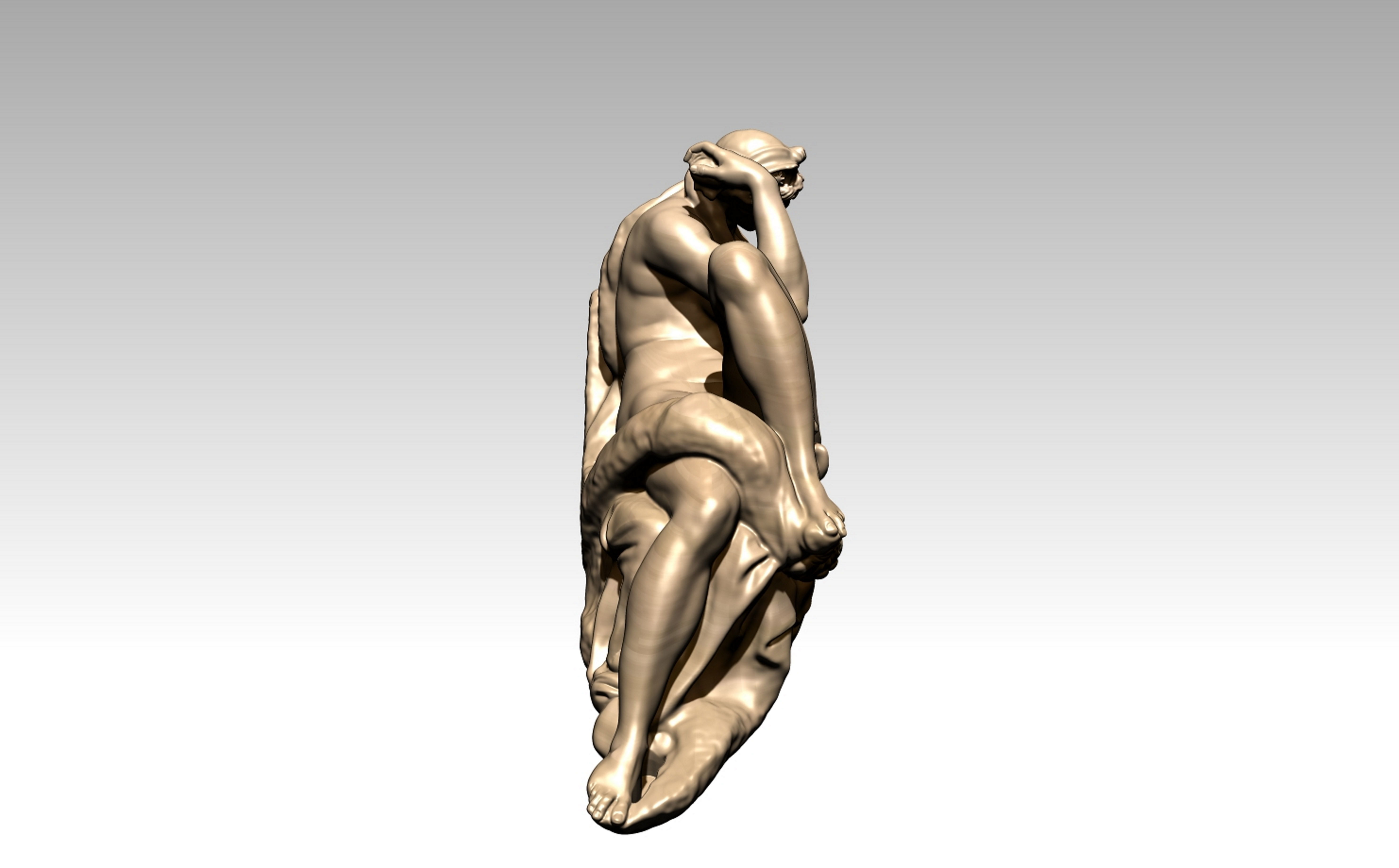 michelangelo night 3D print model_13