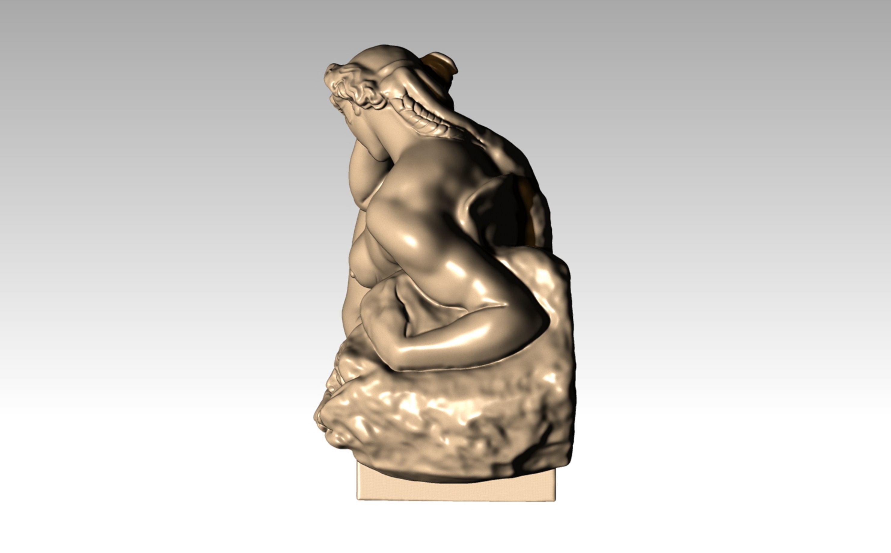 michelangelo night 3D print model_7