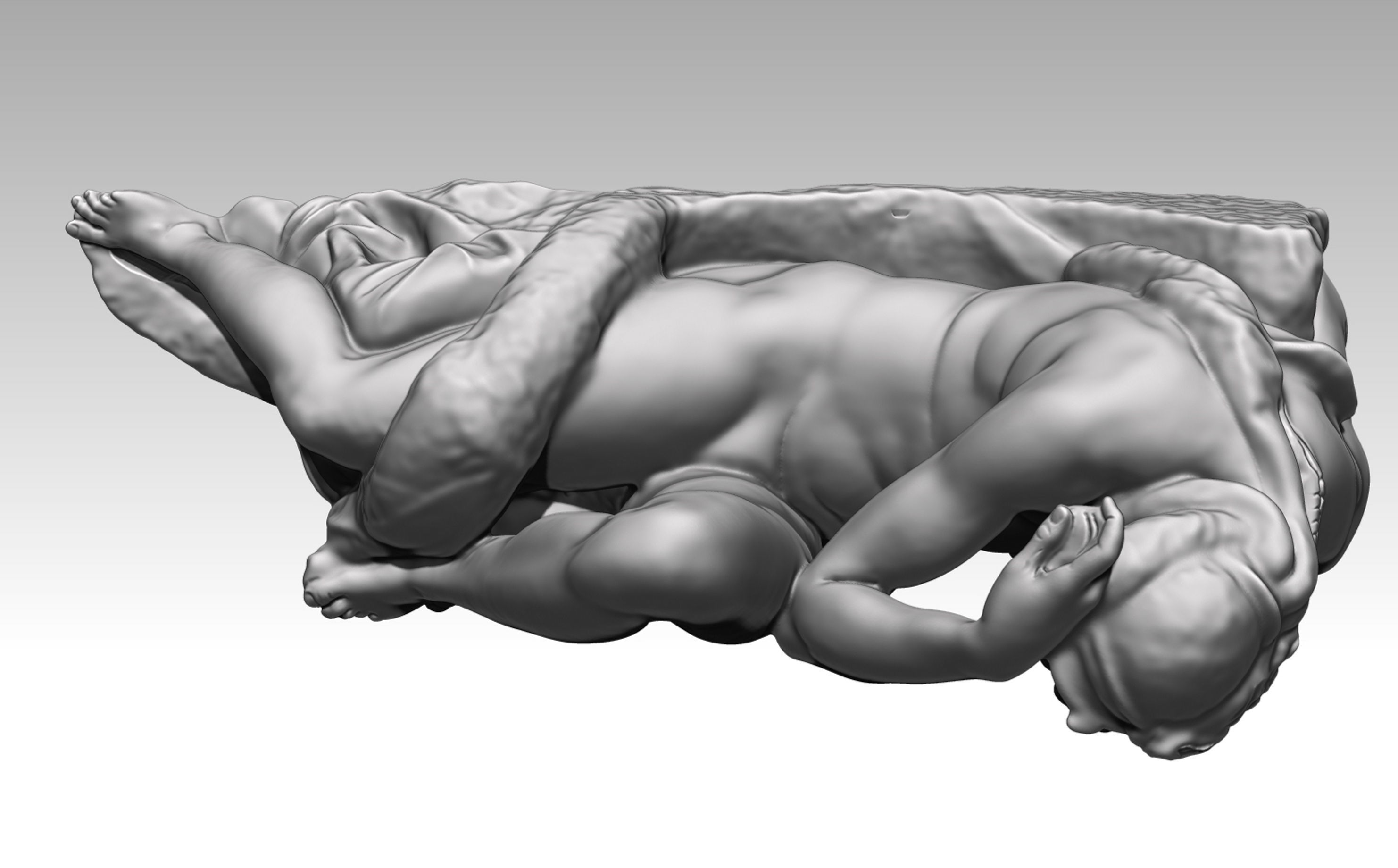 michelangelo night 3D print model_5