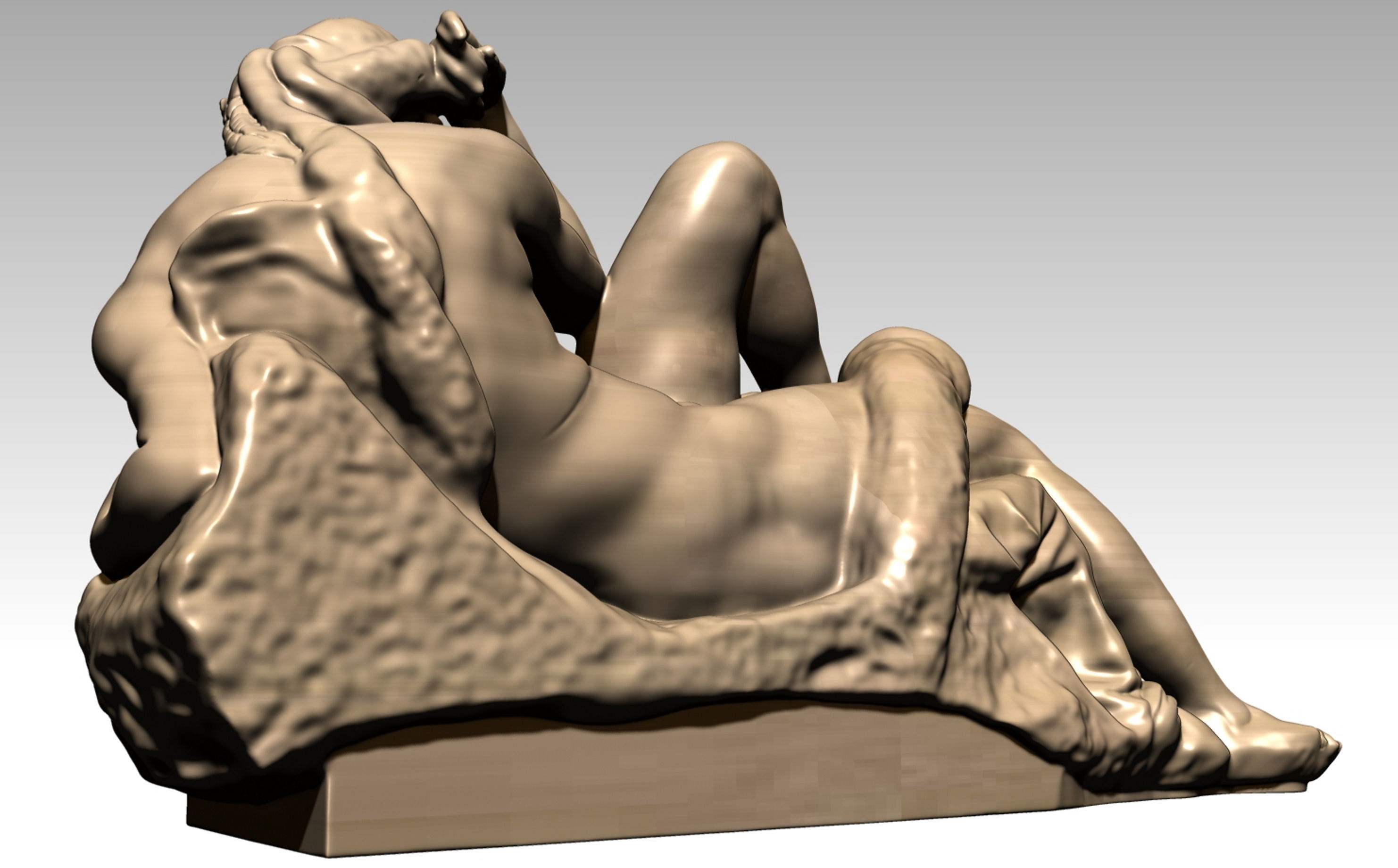 michelangelo night 3D print model_10