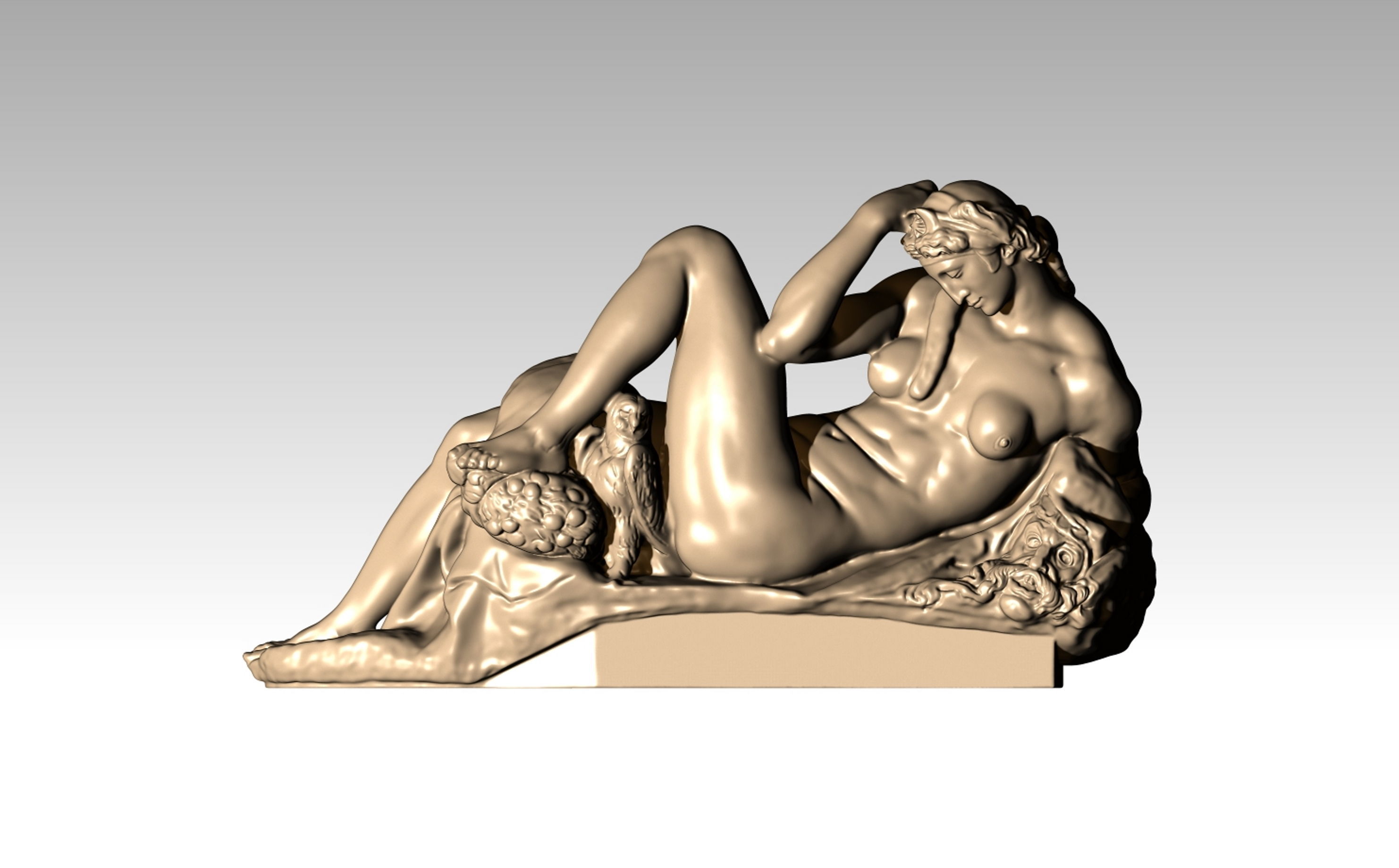 michelangelo night 3D print model_15