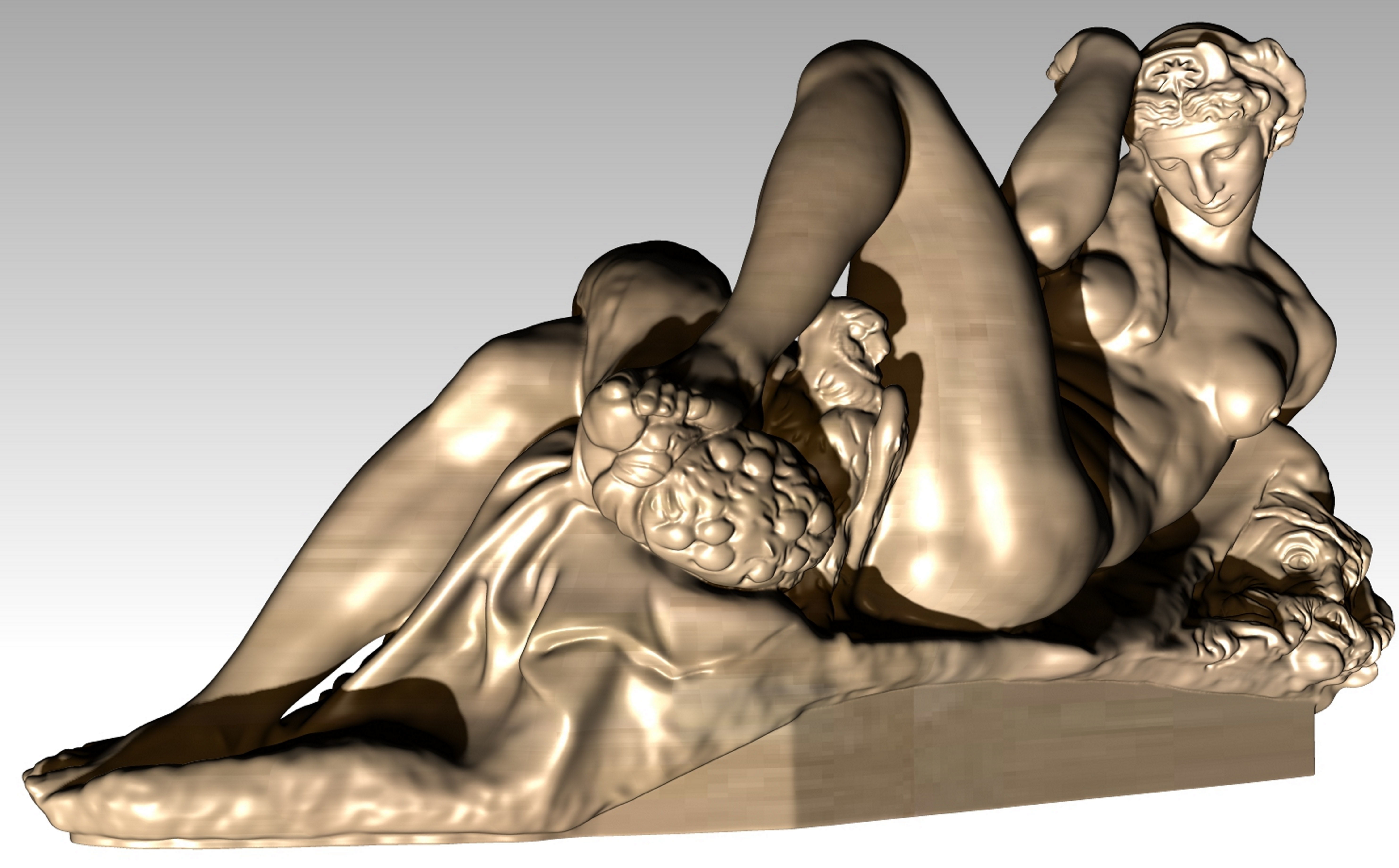 michelangelo night 3D print model_14